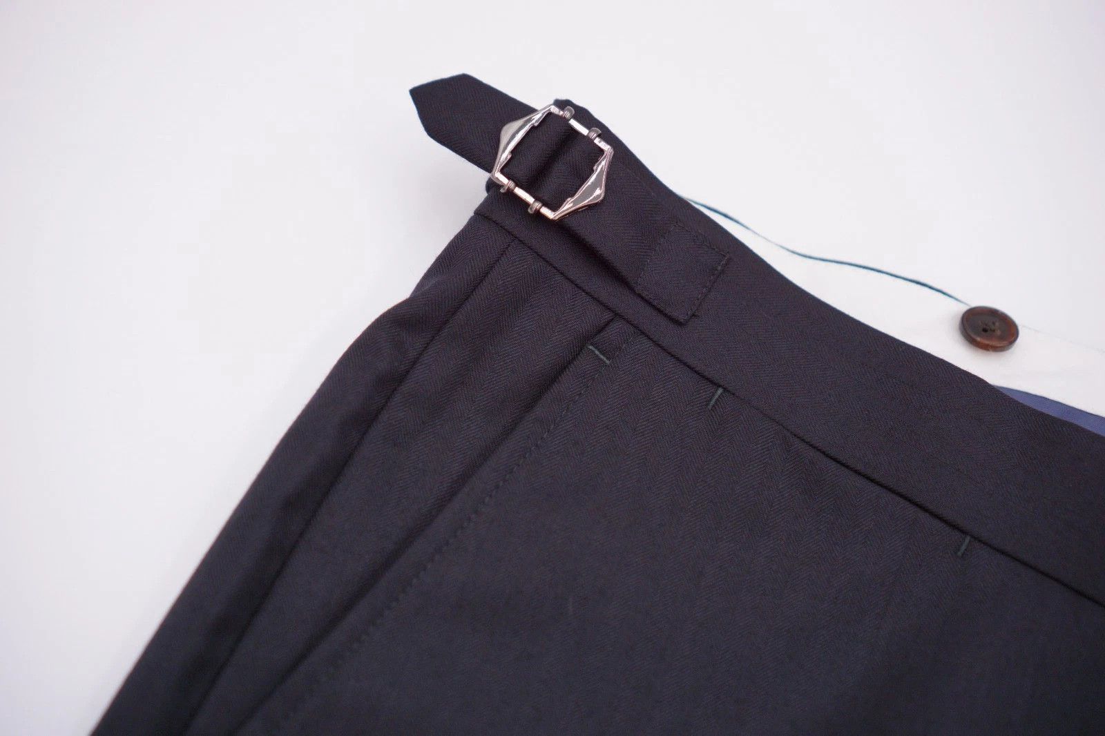 Suitsupply Men Suitsupply Pants Trousers Navy Blue Brescia Wool UK/US38 Size 38R - 4 Thumbnail