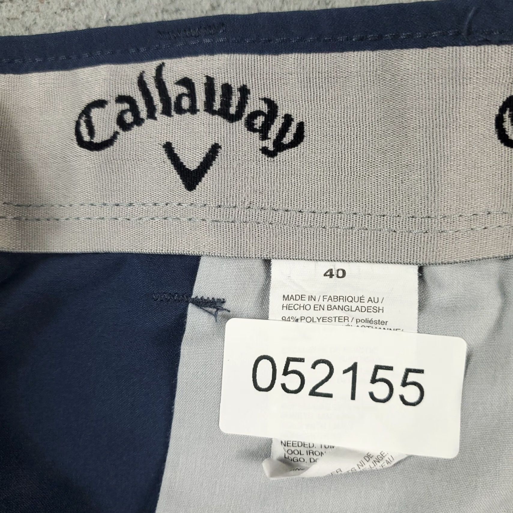 Callaway Callaway Shorts Mens Waist 40 Blue Casual Flat Front Chino Size US 36 / EU 52 - 8 Thumbnail