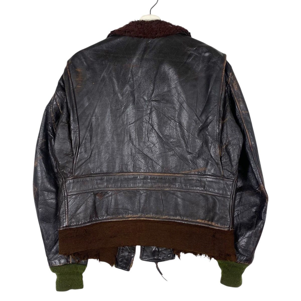 Vintage 💥50s USN G-1 MILITARY COWHIDE LEATHER JACKET Size US M / EU 48-50 / 2 - 7 Thumbnail