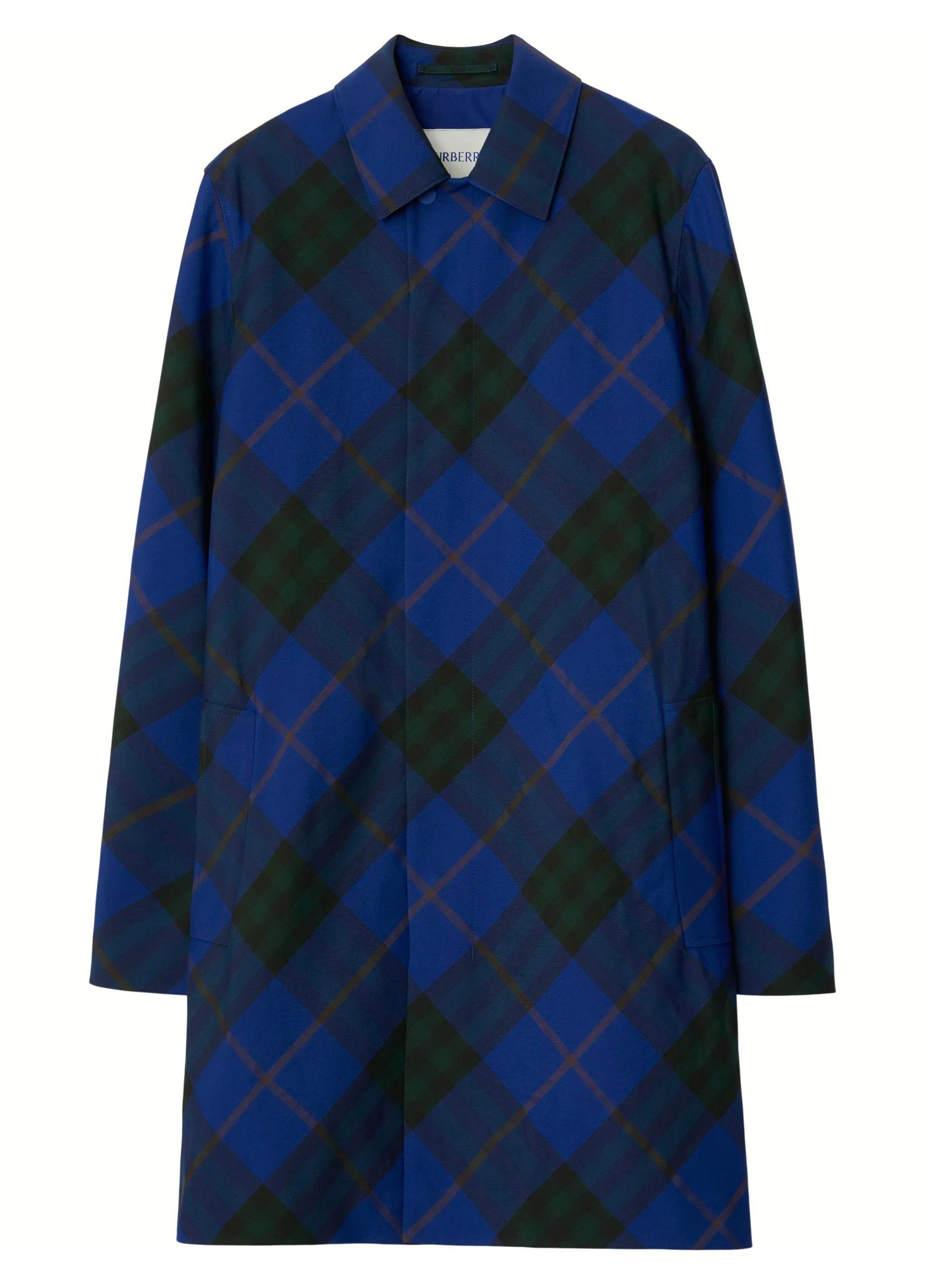 Burberry BURBERRY Knight IP check blue car coat Size 38 US / 48 IT Size US M / EU 48-50 / 2 - 1 Thumbnail