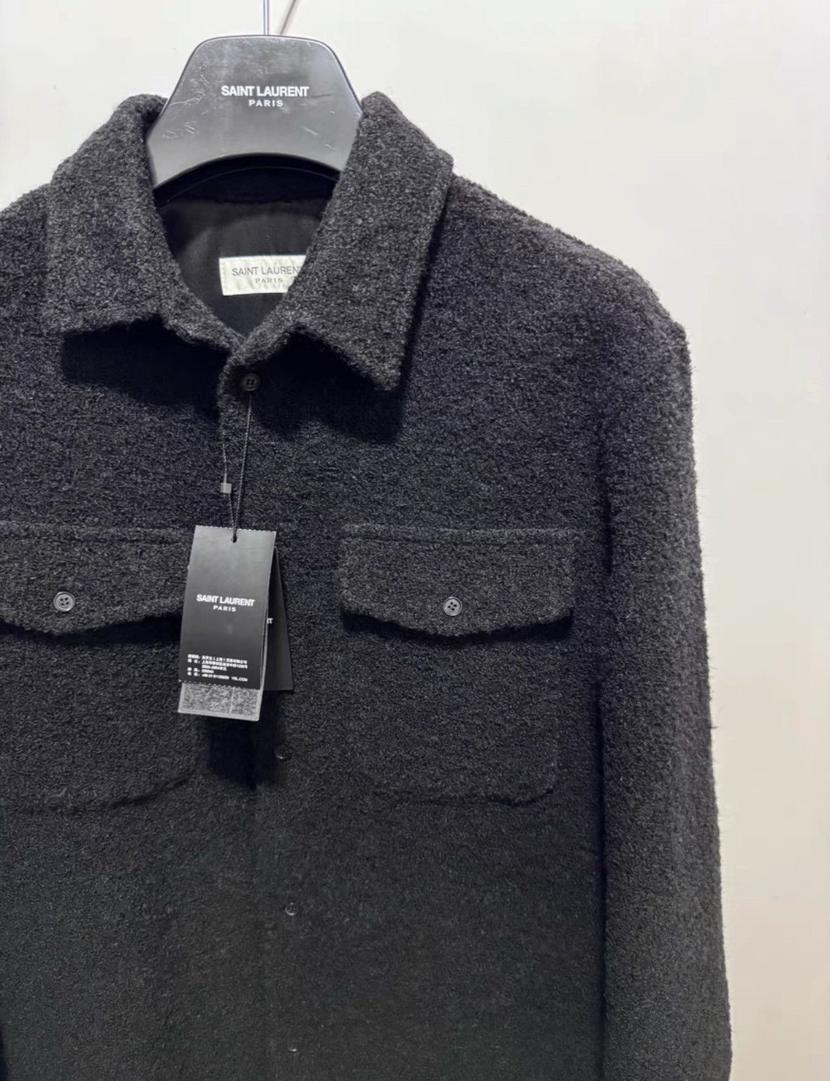 Saint Laurent Paris Saint Laurent (SLP) 23FW Plush "Black Knight" Jacket Size US S / EU 44-46 / 1 - 3 Thumbnail