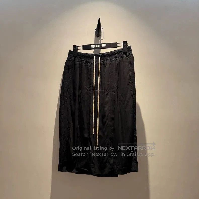 Rick Owens Rick Owens Silk Drawstring Shorts. Size US 37 - 1 Thumbnail