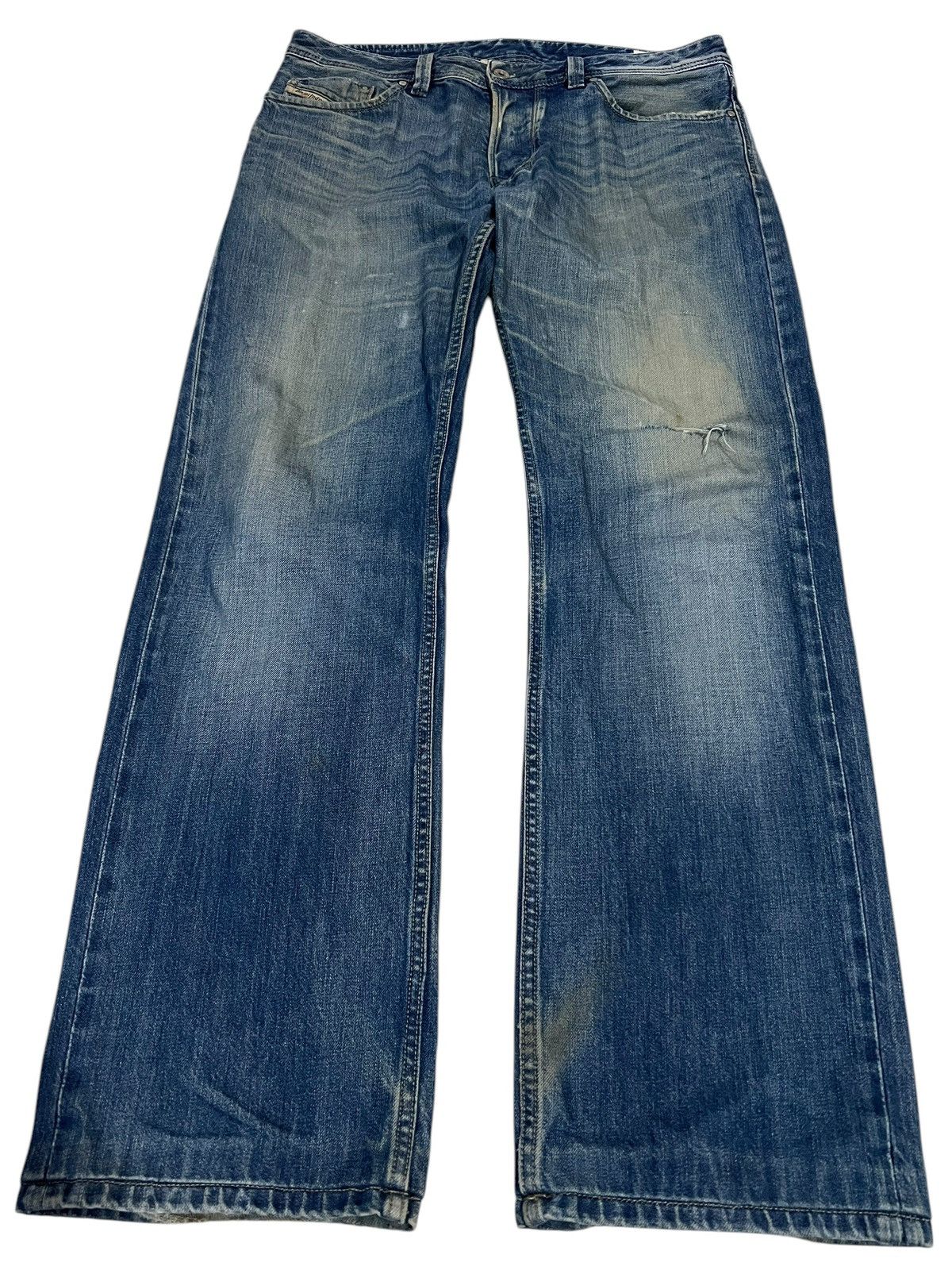 Diesel × If Six Was Nine 🌈Baggy🌈Vintage Diesel Industry Distress Jean Size US 35 - 1 Thumbnail
