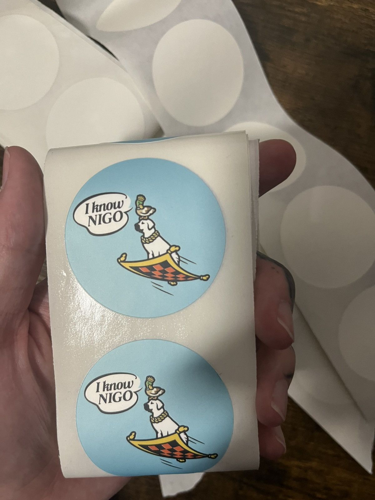 Nigo I know nigo sticker pick your color Size ONE SIZE - 4 Thumbnail