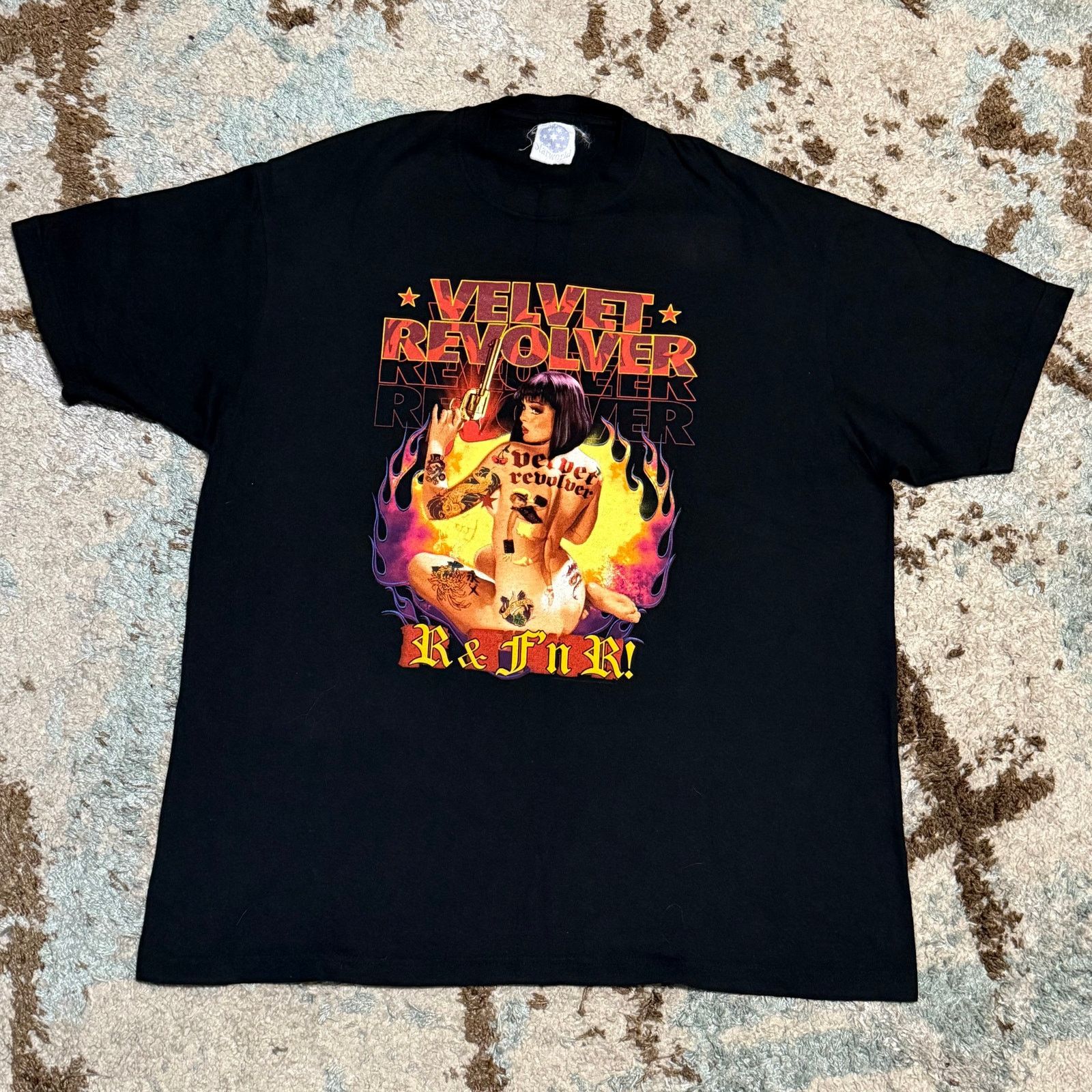 Band Tees × Vintage 2004/05 Velvet Revolver R&FnK! Shirt Size XL Tattoo Woman Size US XL / EU 56 / 4 - 2 Thumbnail