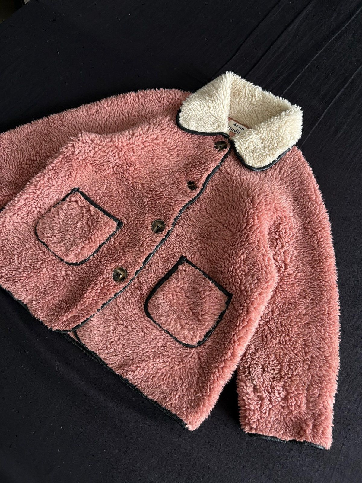 Acne Studios RARE‼️ Acne Studios Teddy Sherpa Fleece Jacket Shag Shaggy Size XS / US 0-2 / IT 36-38 - 1 Thumbnail