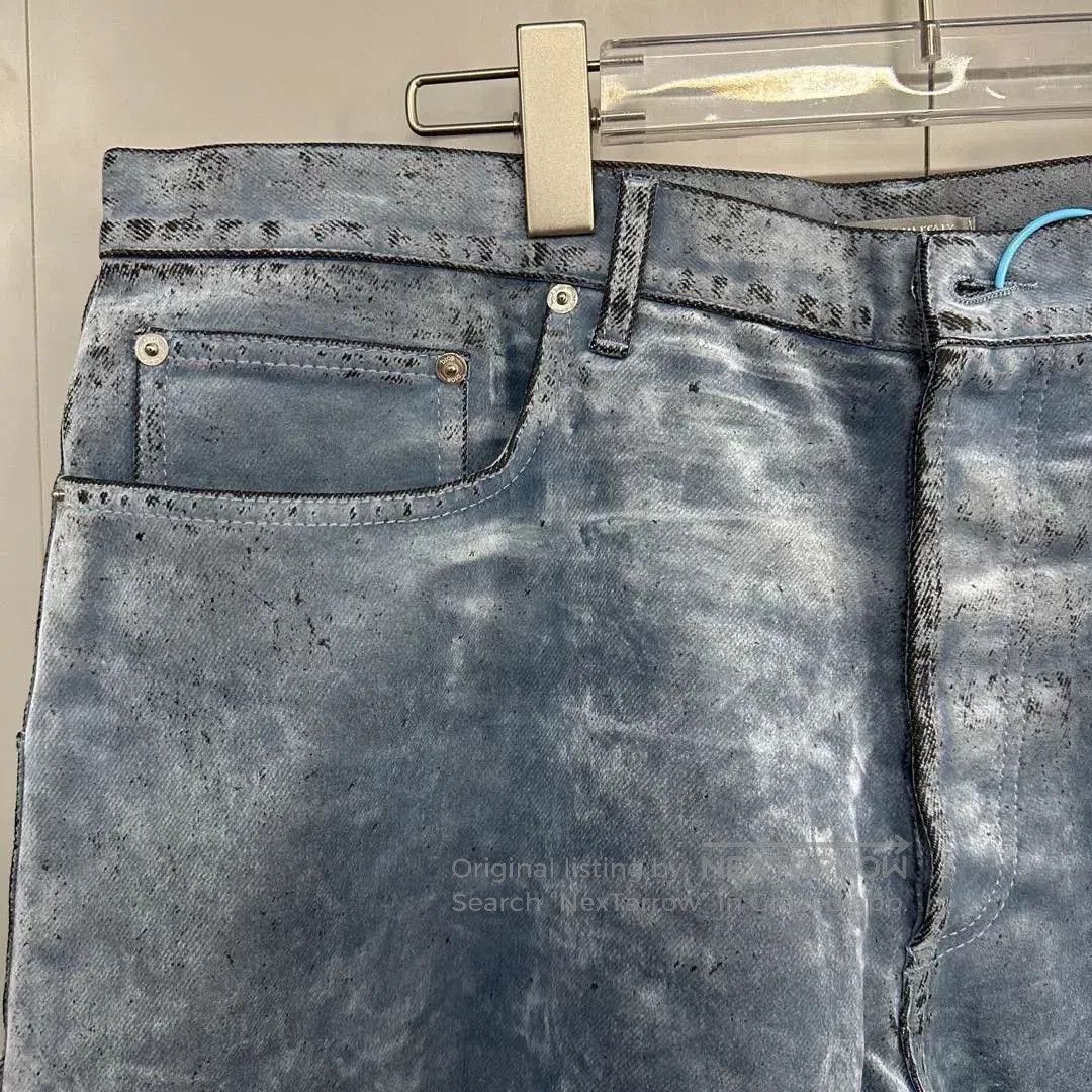 Dior blue distressed shorts by Dior collaboration. Size US 36 / EU 52 - 2 Thumbnail