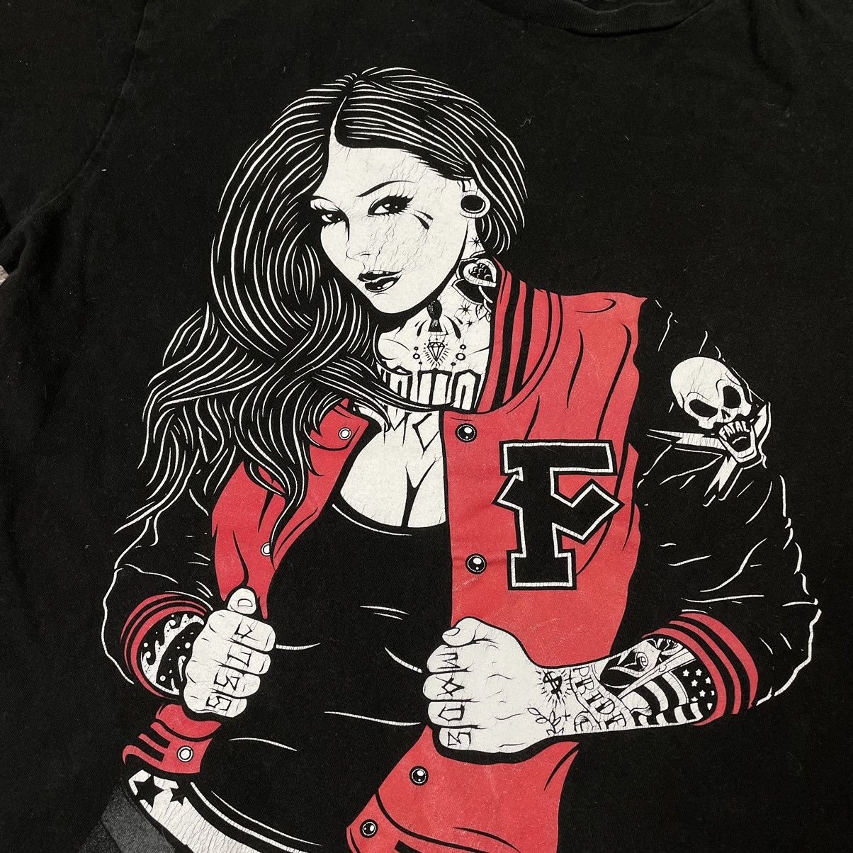 Vintage Vintage Y2K ADULT JACKET FUNNY Tee SEXY GIRL L Size US L / EU 52-54 / 3 - 5 Thumbnail