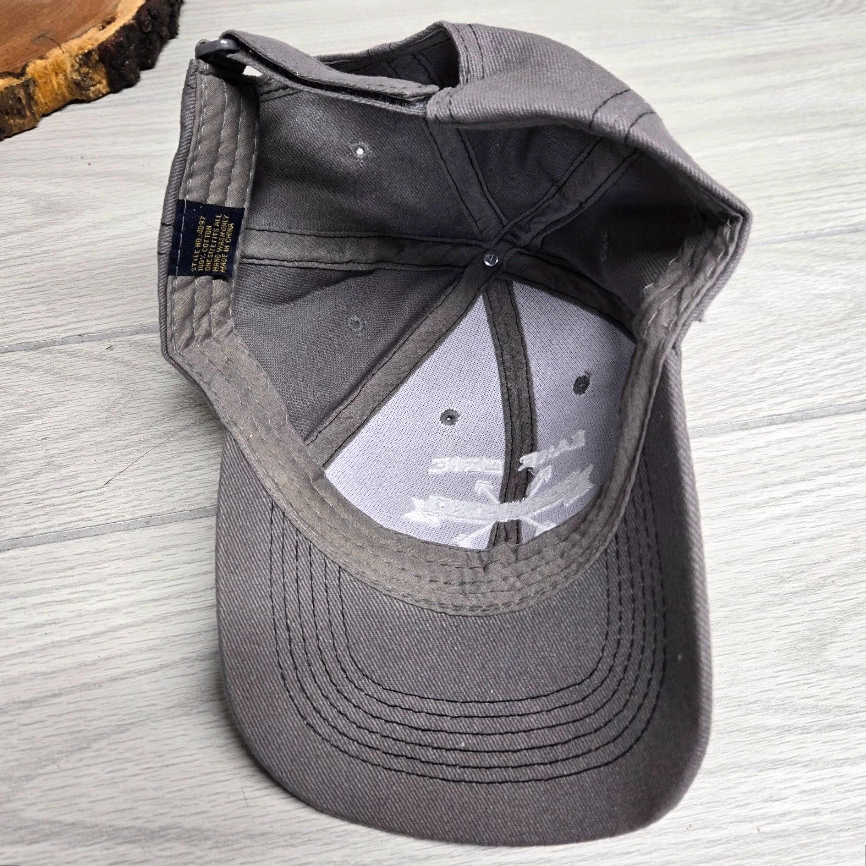 Vintage Lake Erie Cleveland Creamery Hat Adult Adjustable Gray Baseball Cap Mens Size ONE SIZE - 6 Thumbnail
