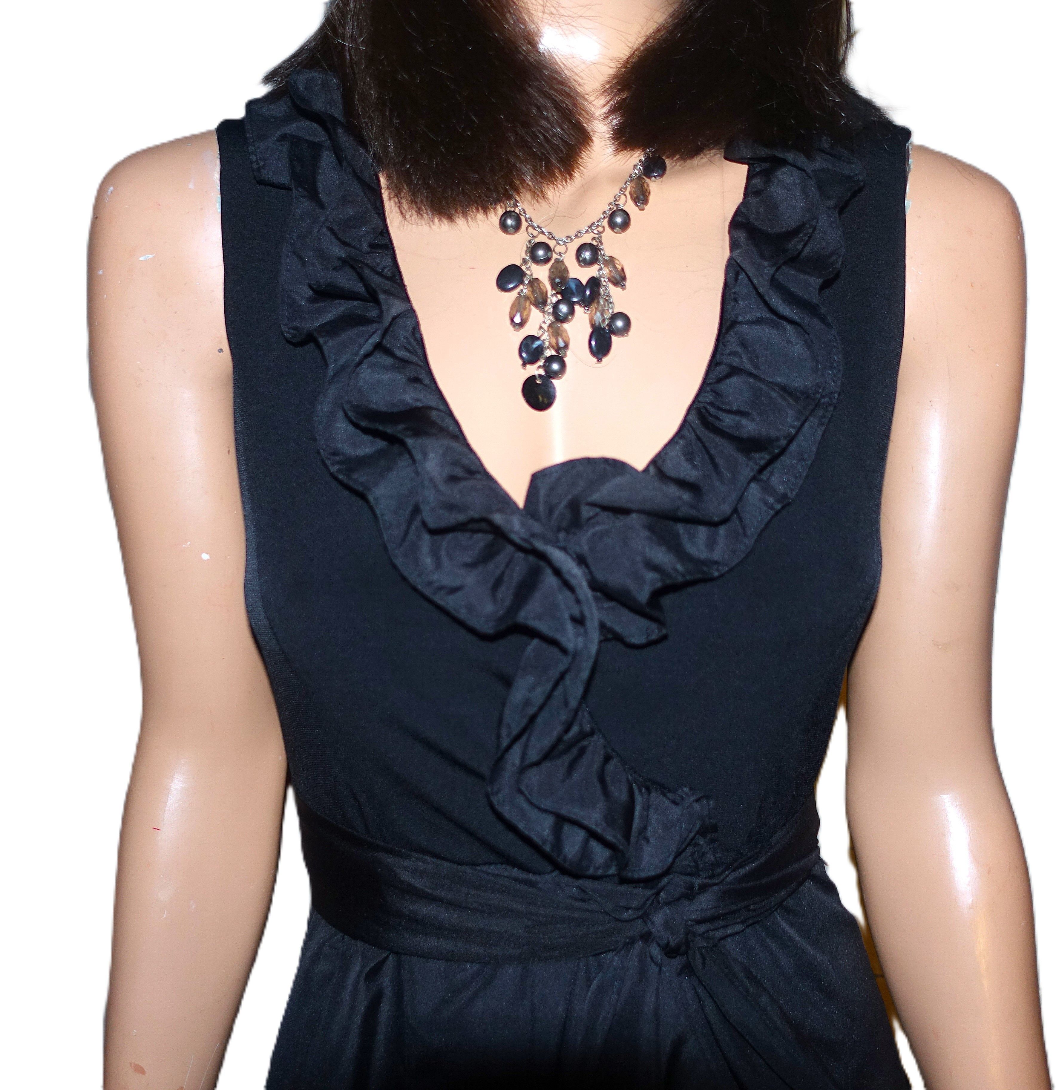 Other Jessica Howard Ruffle Black Party Dress 4 Size S / US 4 / IT 40 - 3 Thumbnail