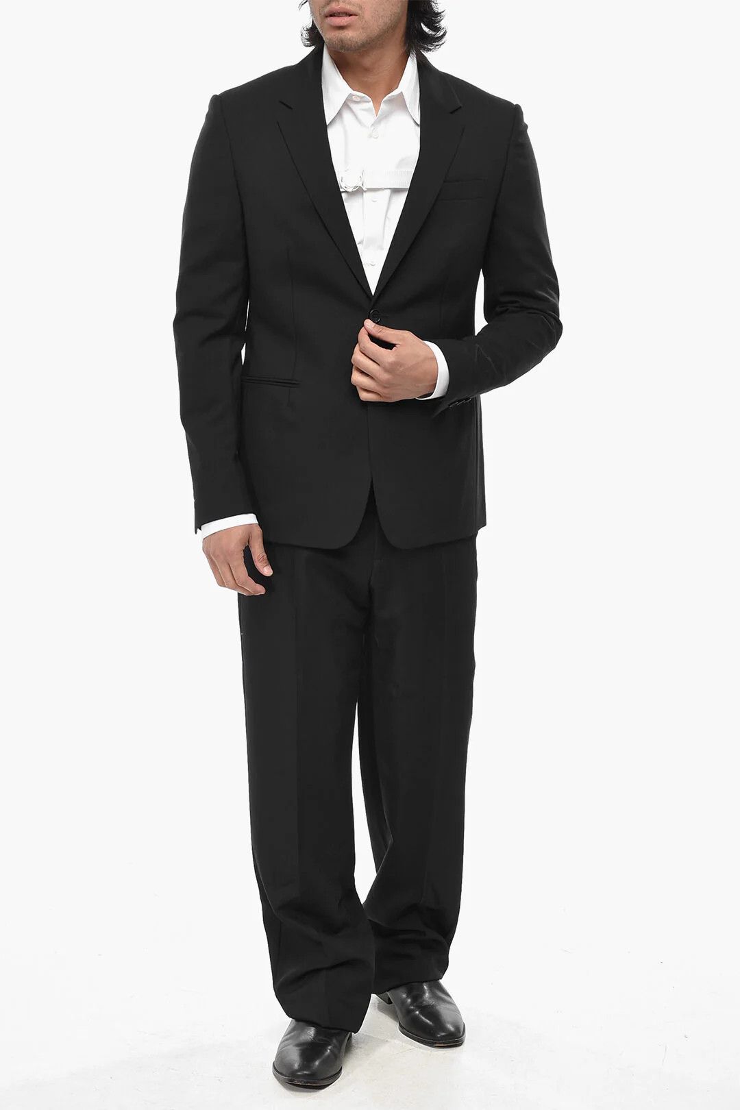 Off-White og1mm0426 Virgin Wool Blazer in Black Size US L / EU 52-54 / 3 - 4 Thumbnail