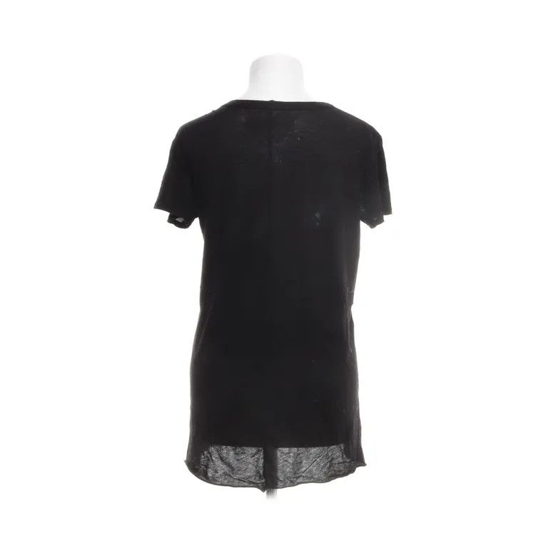 Enza Costa Semi-Sheer Scoop Neck T-Shirt Black Size M Size M / US 6-8 / IT 42-44 - 2 Thumbnail
