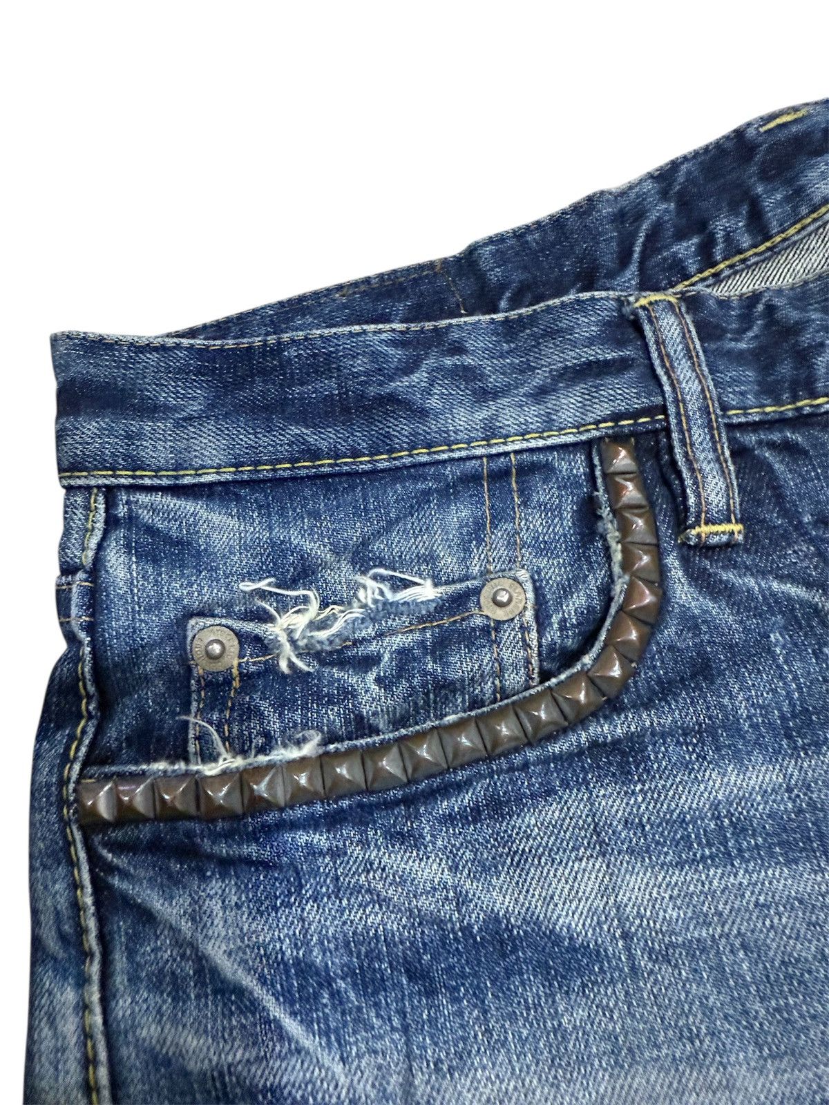 Hysteric Glamour HYSTERIC GLAMOUR DISTRESSED STYLE JEANS Size US 30 / EU 46 - 10 Thumbnail