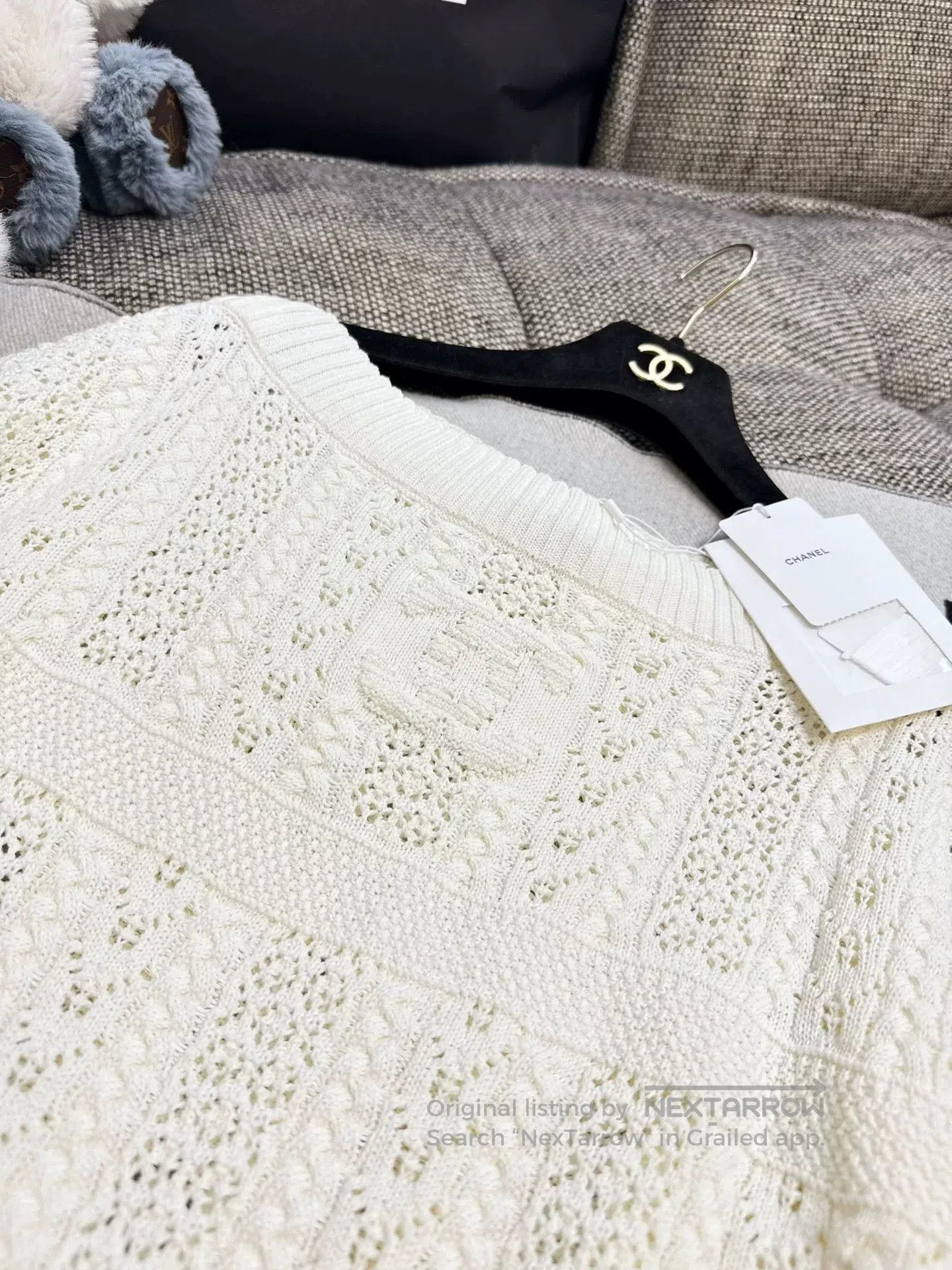 Chanel coco beach white knit top by chanel. Size US M / EU 48-50 / 2 - 3 Thumbnail