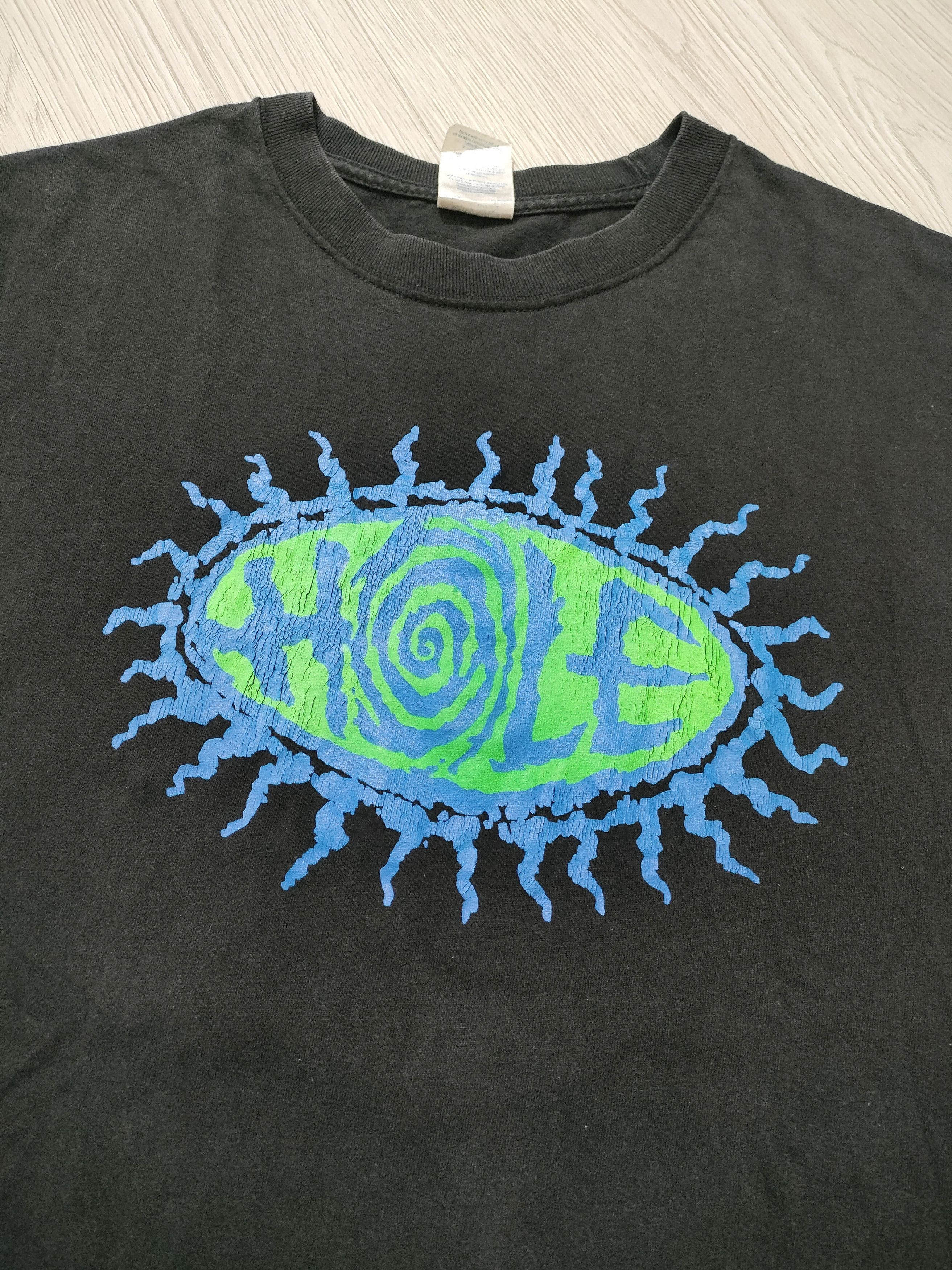 Band Tees Lates 90s HOLE 'EYEBALL' Vintage Band Tee Grunge Size US L / EU 52-54 / 3 - 2 Thumbnail