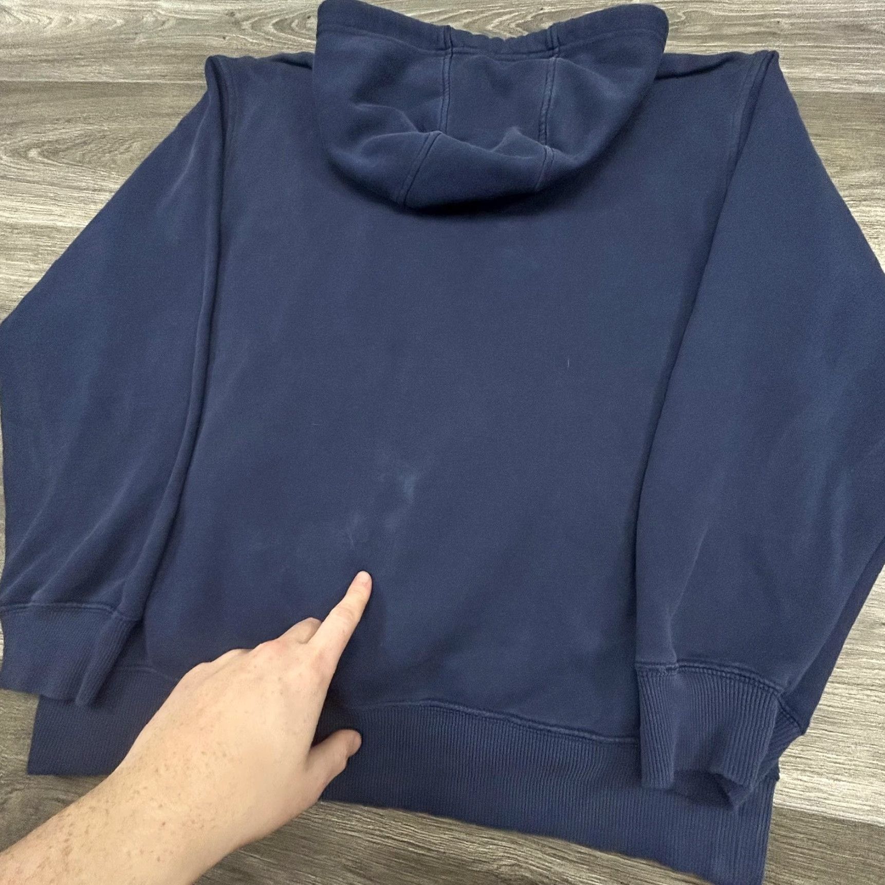 Adidas VINTAGE Adidas Hoodie Mens M Navy Blue Pullover Big Logo Fleece Sweatshirt Size US M / EU 48-50 / 2 - 7 Thumbnail
