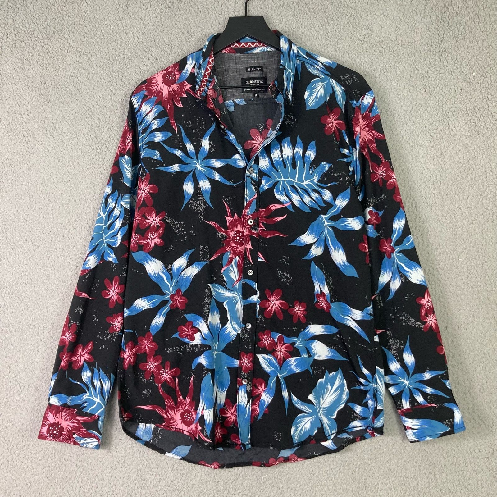Other Geometrix NYC Floral Print Blouse M Women's Slim Fit Chic Size M / US 6-8 / IT 42-44 - 2 Thumbnail
