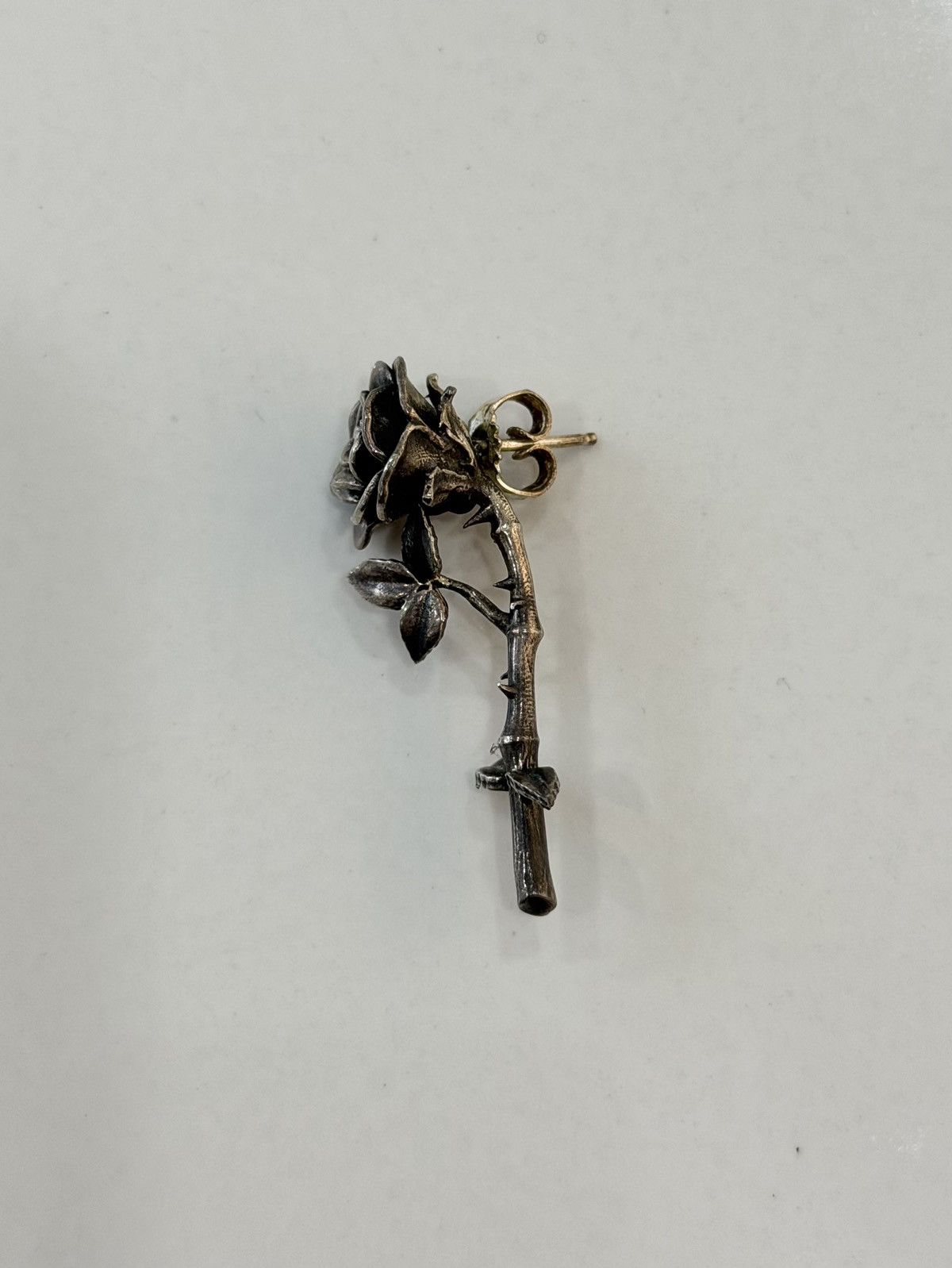 Enfants Riches Deprimes Enfants Riches Deprimes FW23 925 Silver Rose Single Earring Size ONE SIZE - 1 Thumbnail