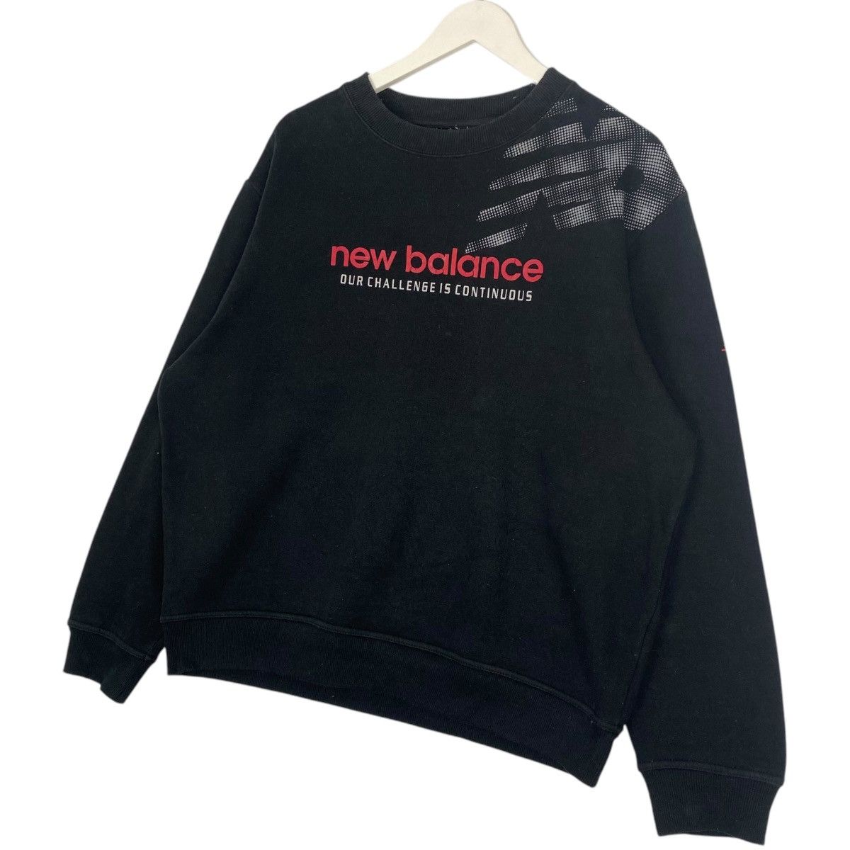Vintage Vintage New Balance Crewneck Sweatshirt Black Size US L / EU 52-54 / 3 - 2 Thumbnail