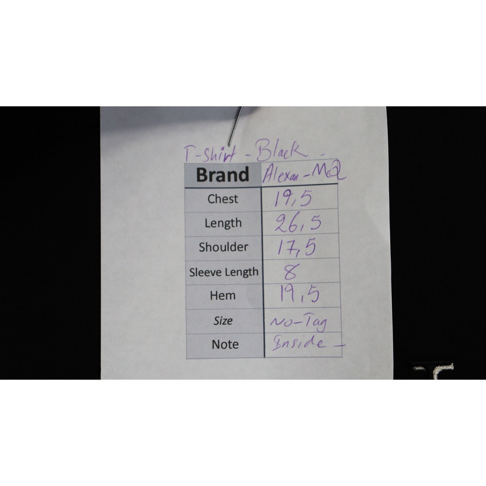 Alexander McQueen o1rshd1 ***Defective / T-Shirt in Black Size US S / EU 44-46 / 1 - 10 Thumbnail
