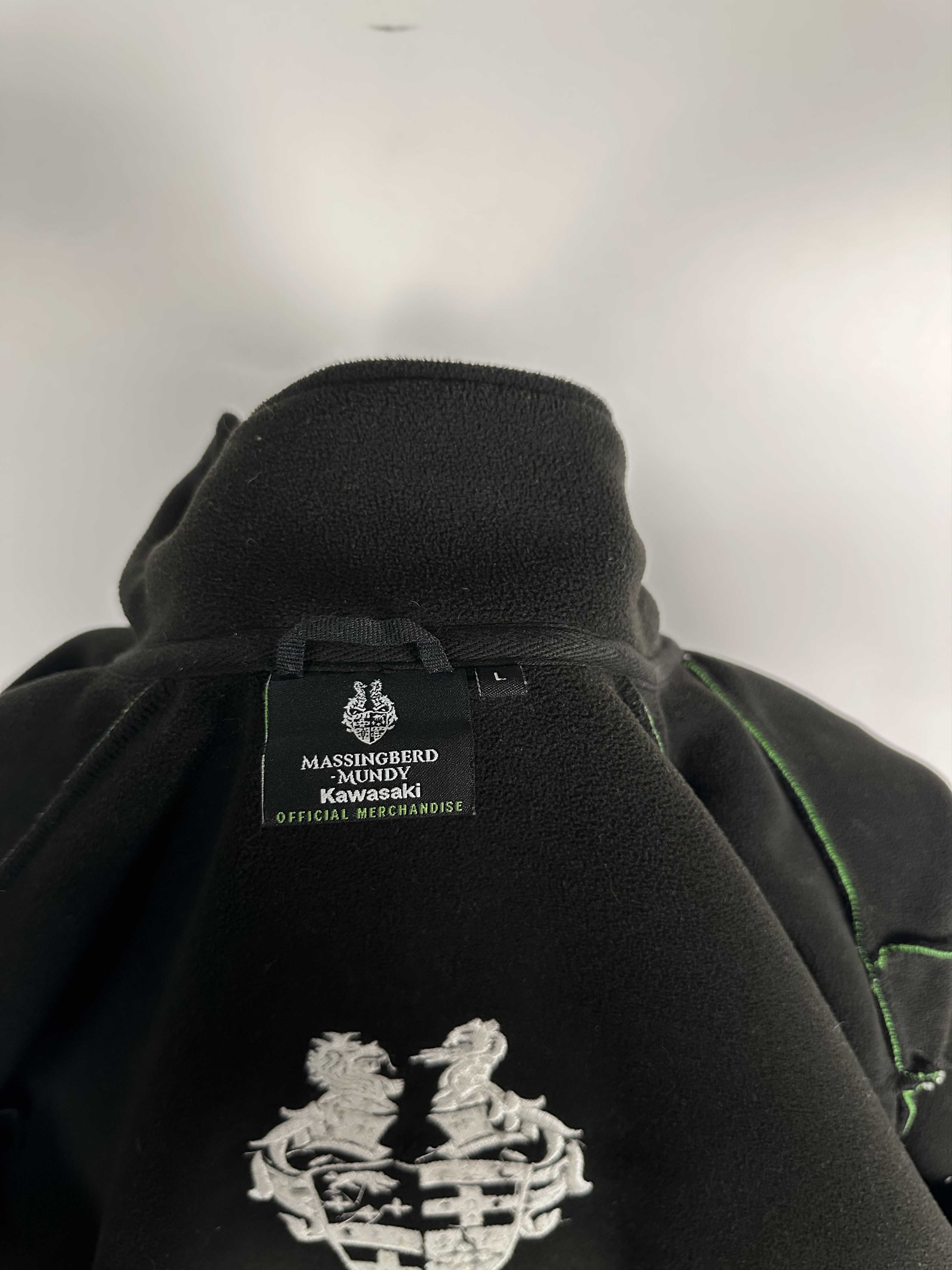 Vintage Kawasaki Massingberd Jacket Black Green Fleece Mens Size L Size US L / EU 52-54 / 3 - 9 Thumbnail