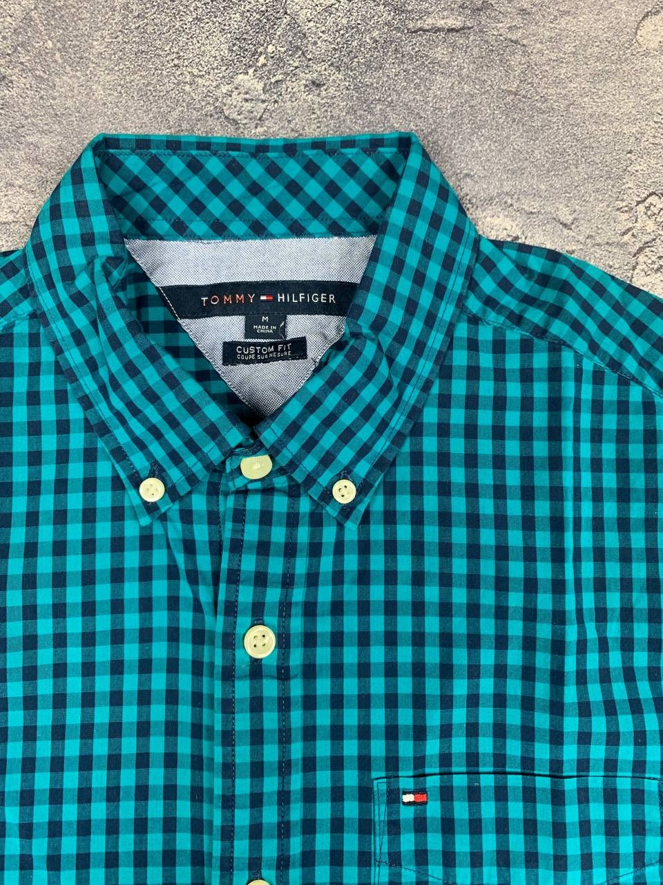 Tommy Hilfiger Share Tommy Hilfiger Men's Turquoise Check Shirt Button Down Size US M / EU 48-50 / 2 - 8 Thumbnail