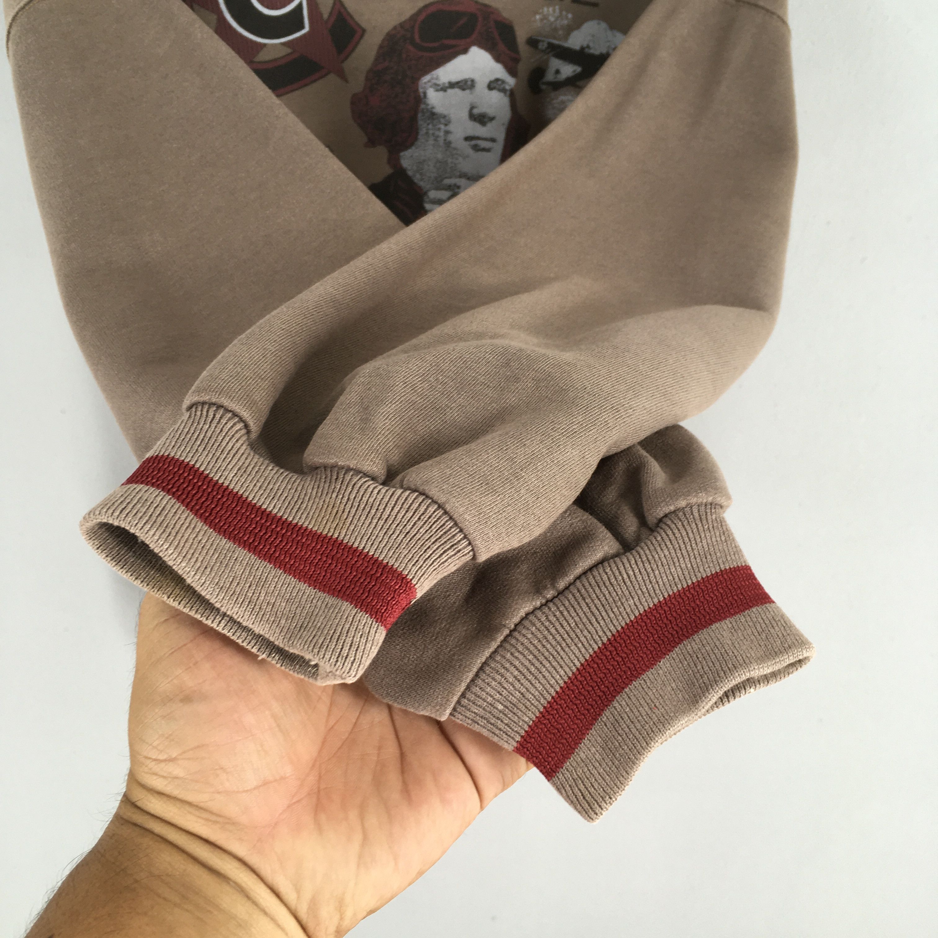 Vintage Vintage 90s Usa Air Force Brown Sweatshirt XLarge Size US XL / EU 56 / 4 - 4 Thumbnail