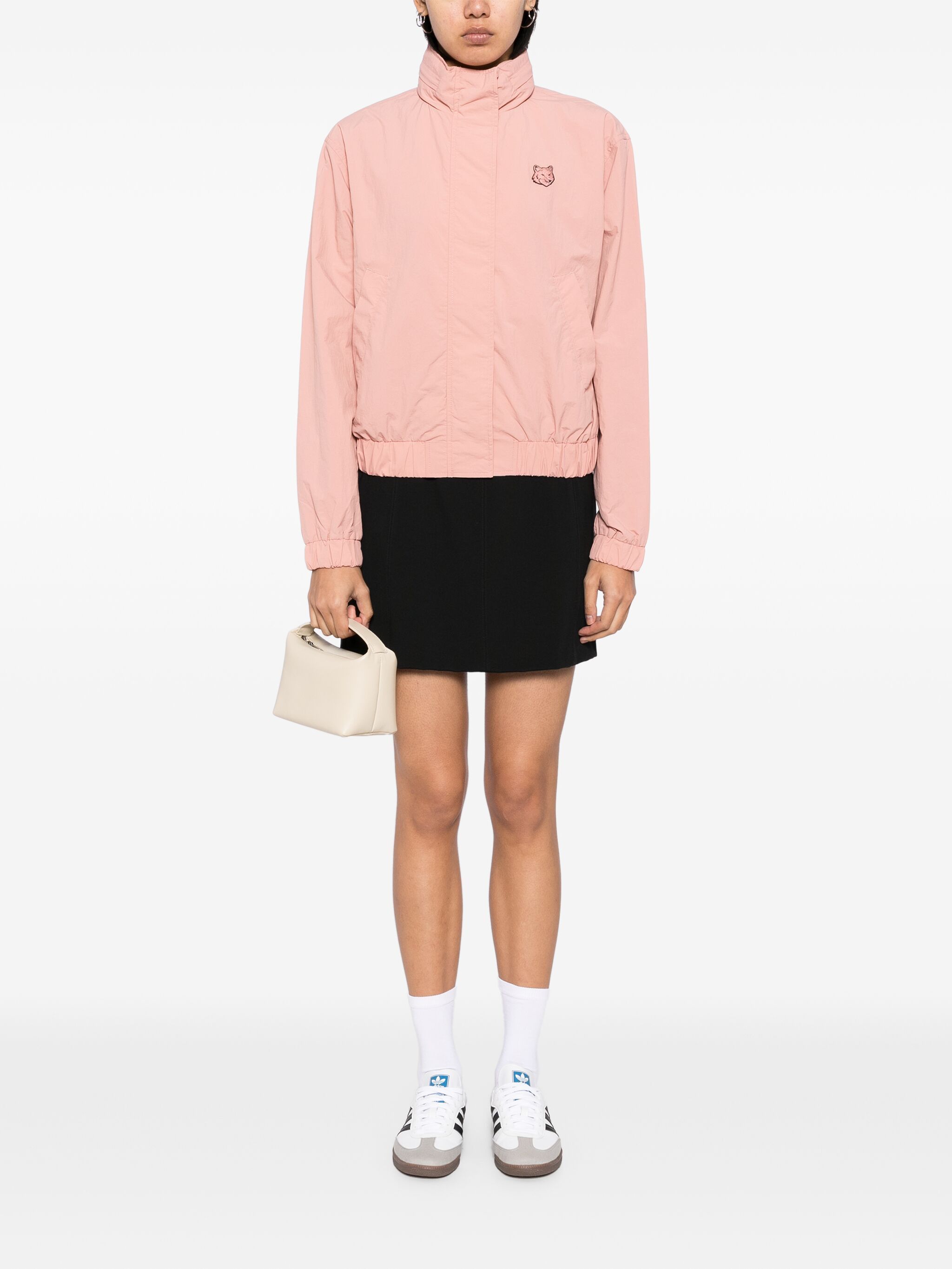 Maison Kitsune o1s22i1n1124 Bold Fox Head Windbreaker Jacket in Pink Size M / US 6-8 / IT 42-44 - 2 Thumbnail