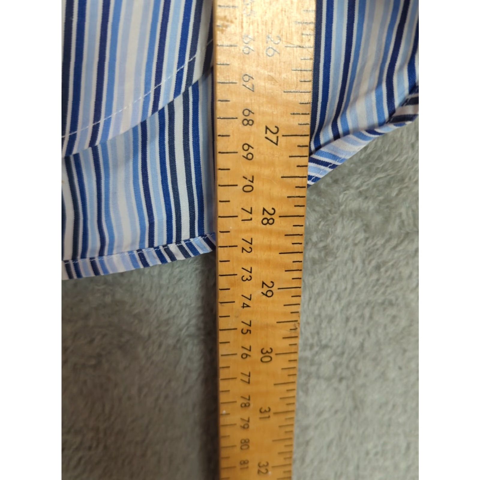 Tommy Hilfiger VINTAGE Tommy Hilfiger Shirt Mens 80’s Blue Stripe Button-Down Cotton Long Sleeve M Retro, Casual Mens Size US M / EU 48-50 / 2 - 7 Thumbnail
