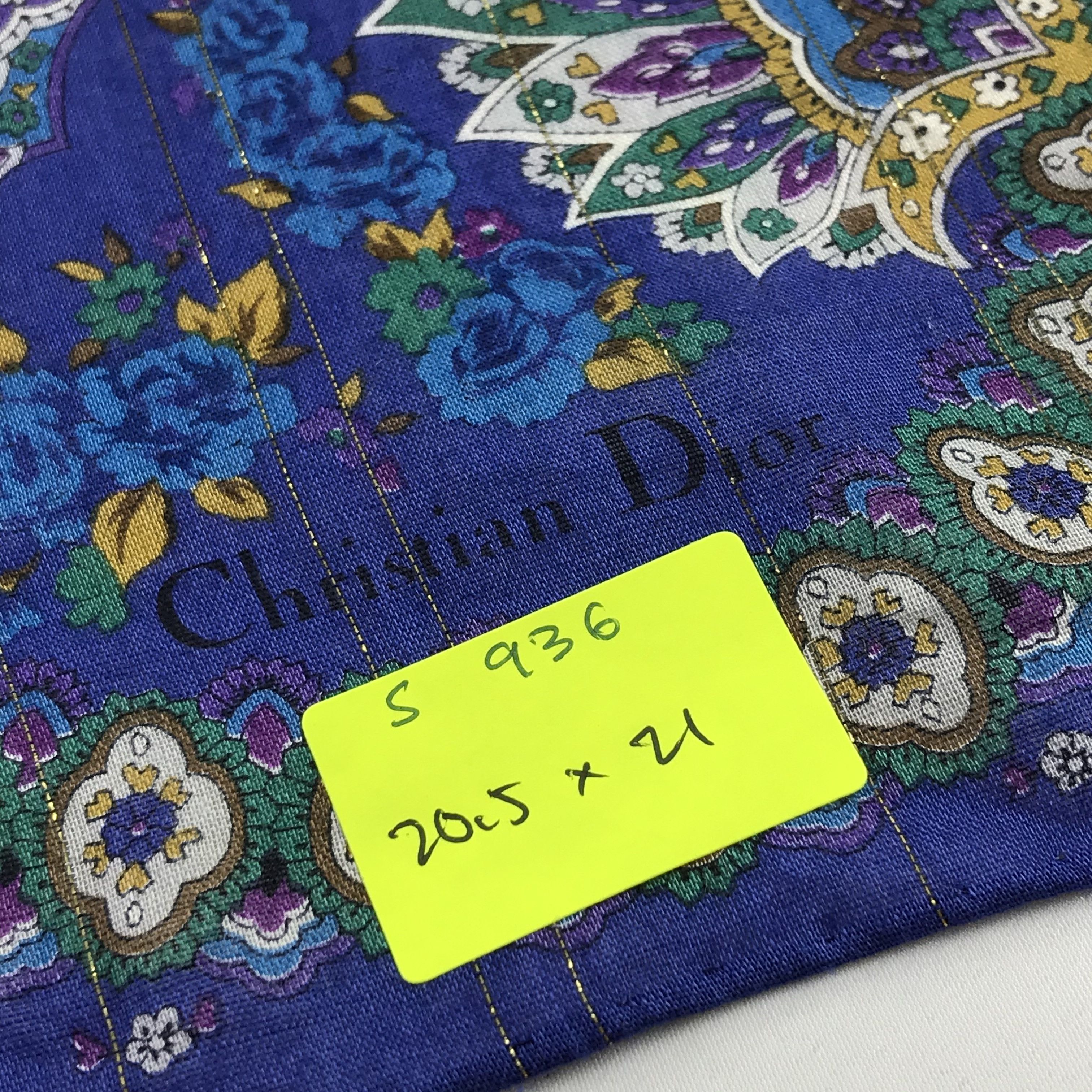 Christian Dior Monsieur × Vintage Christian Dior Bandana / Handkerchief / Neckerchief - S936 Size ONE SIZE - 6 Thumbnail