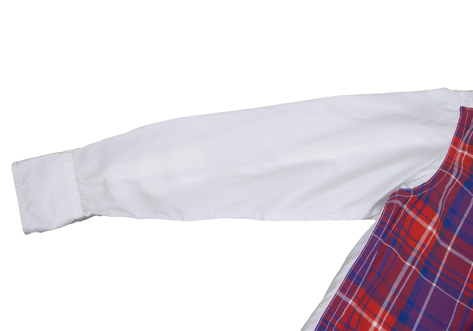 Ganryu Check Mesh Long Sleeve Shirt in Red and White, L Size US L / EU 52-54 / 3 - 7 Thumbnail