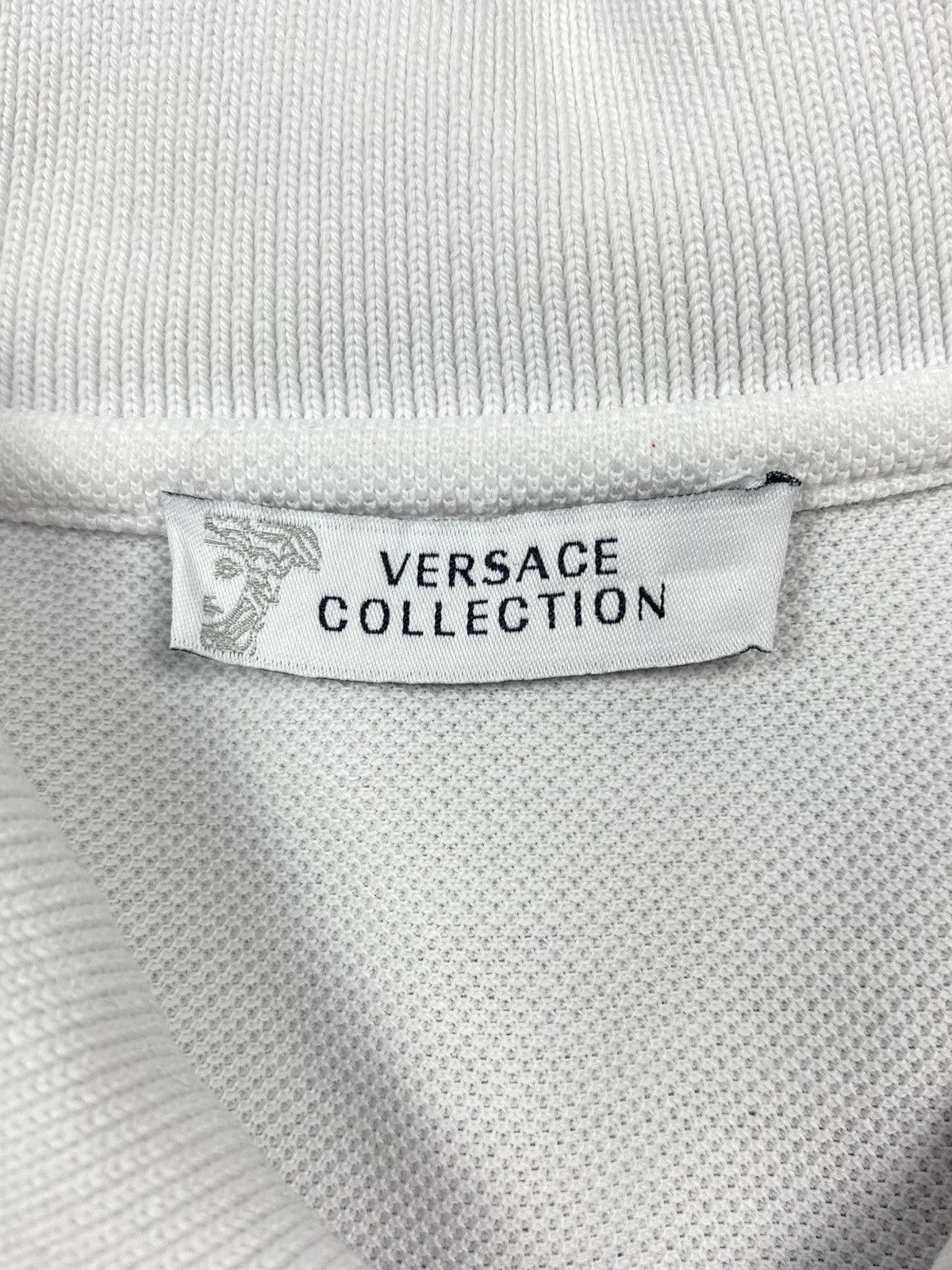 Versace Versace Collection Polo Shirt White Medusa Logo Embroidered Size US L / EU 52-54 / 3 - 16 Thumbnail