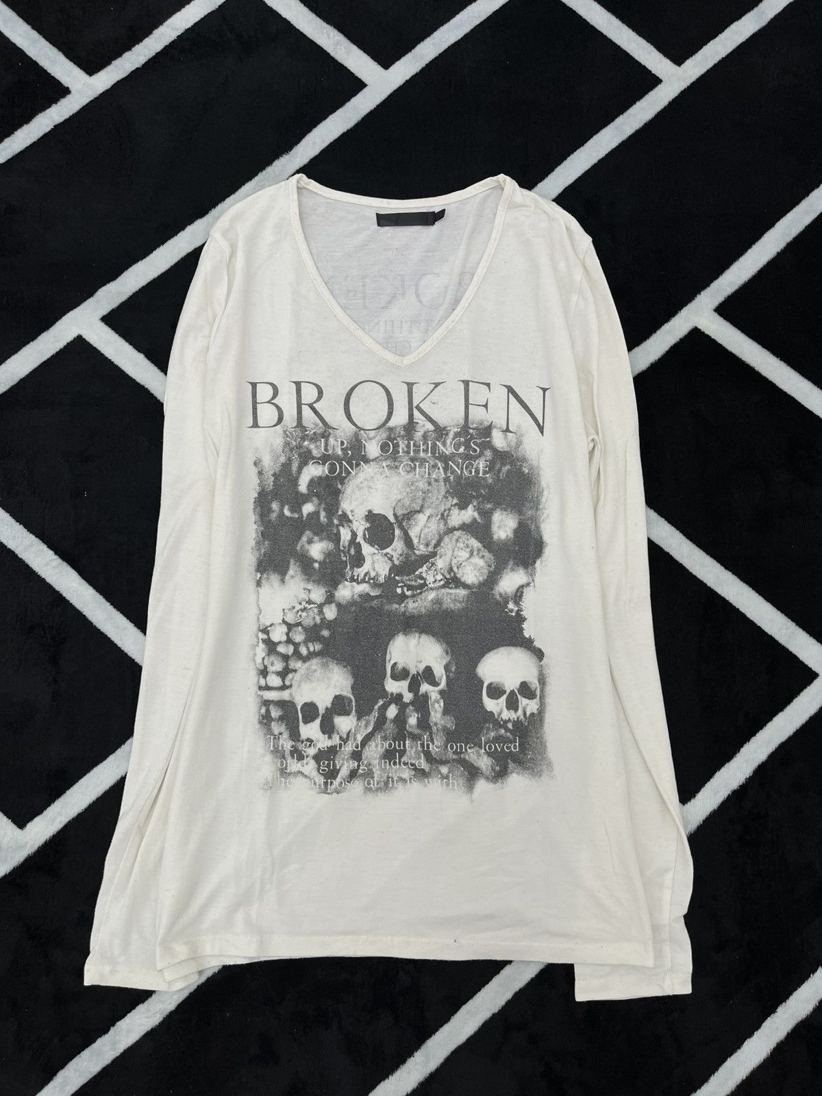 Japanese Brand Y2K Skull Grunge T-Shirt Tops Pichi T Opium LGB STYLE Size US L / EU 52-54 / 3 - 1 Thumbnail