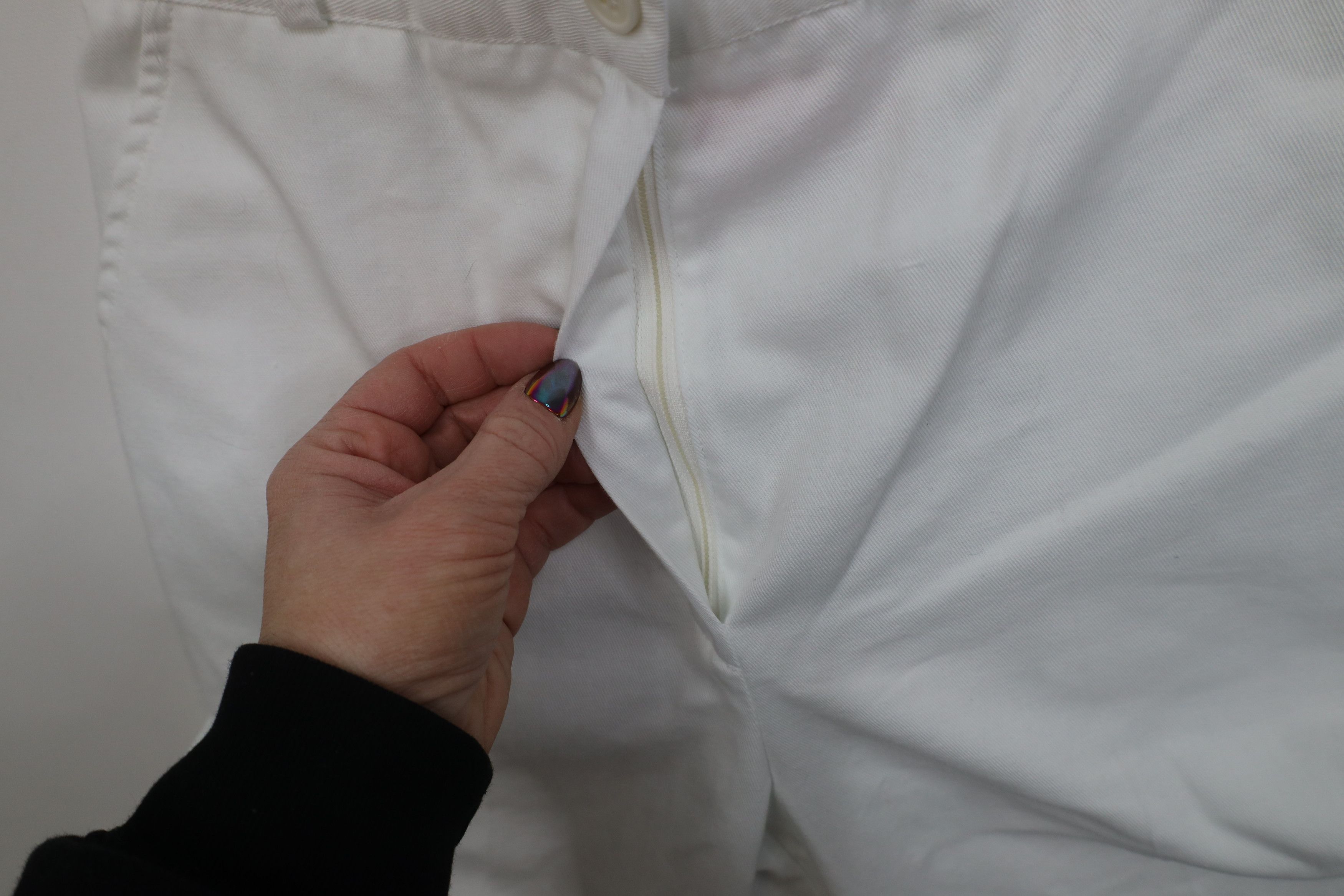 Vintage Vintage 70s Streetwear Flared Wide Leg Chino Pants White USA Size 25" / US 0 / IT 36 - 6 Thumbnail
