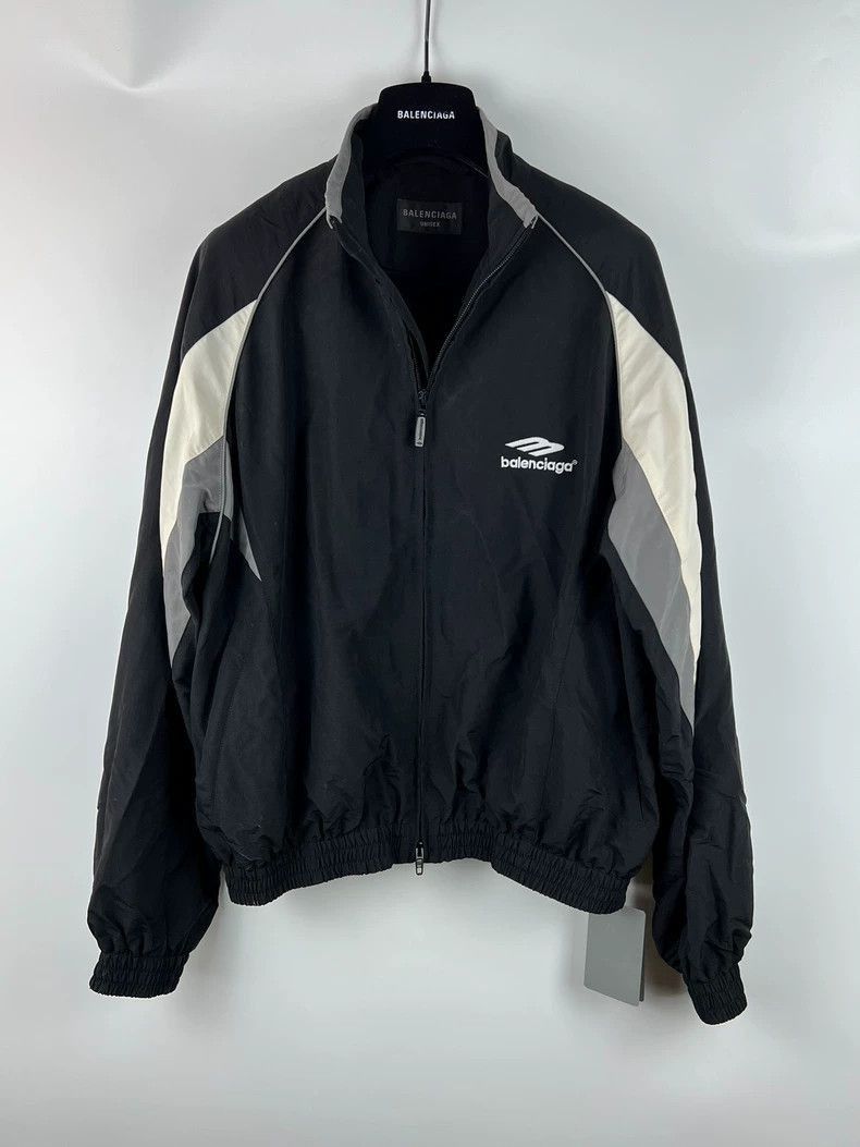 Balenciaga Balenciaga new black retro striped coach jacket-2506 Size US S / EU 44-46 / 1 - 1 Thumbnail