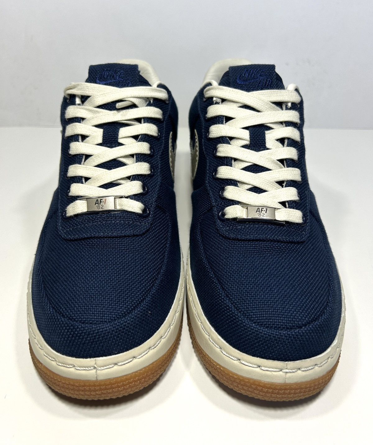 Nike × Supreme × Vintage Nike Air Force 1 Low Supreme ‘07 ‘Midnight Navy’ Size: 9.5 Size US 9.5 / EU 42-43 - 4 Thumbnail