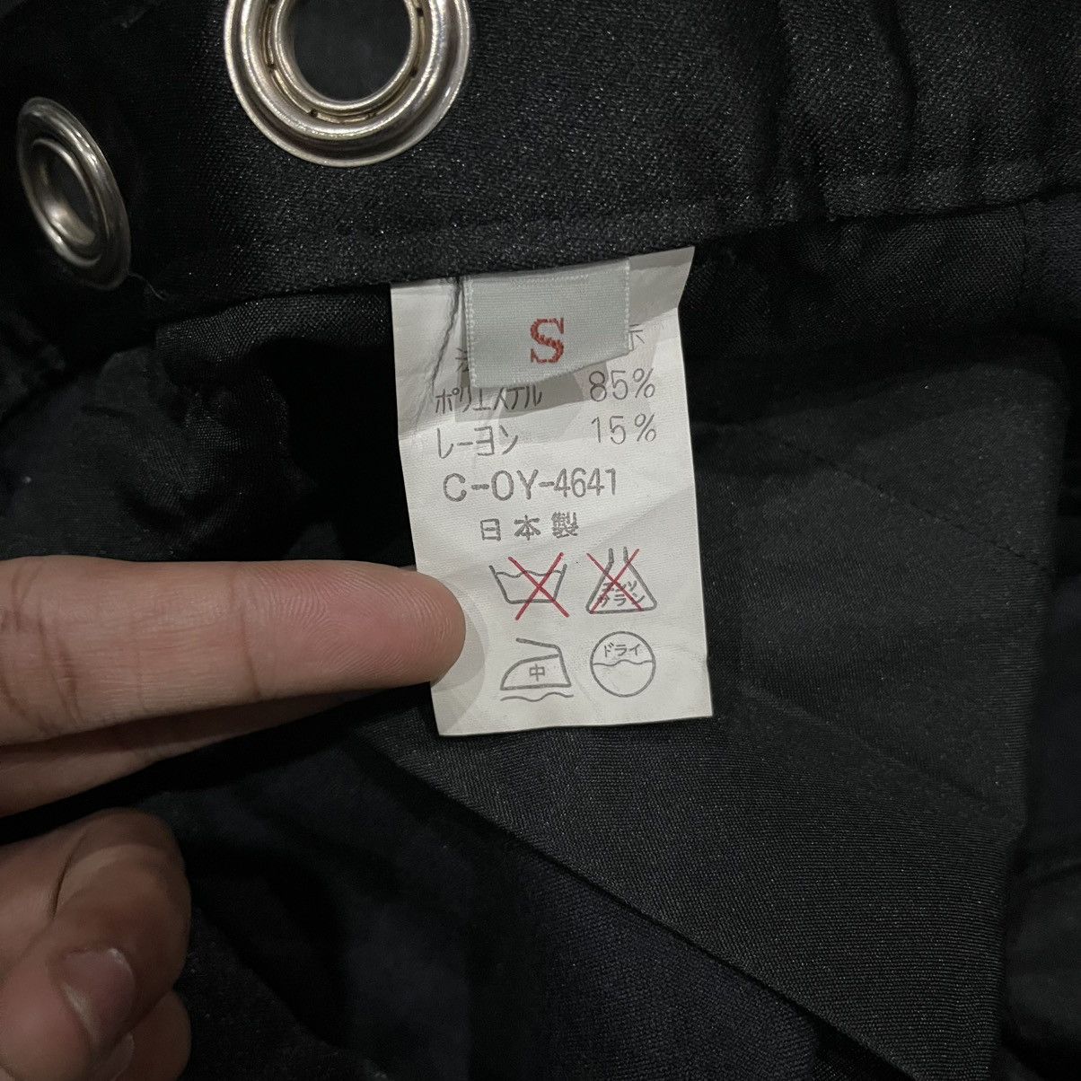 Japanese Brand Studded Bondage Punk Pants Size US 27 - 5 Thumbnail
