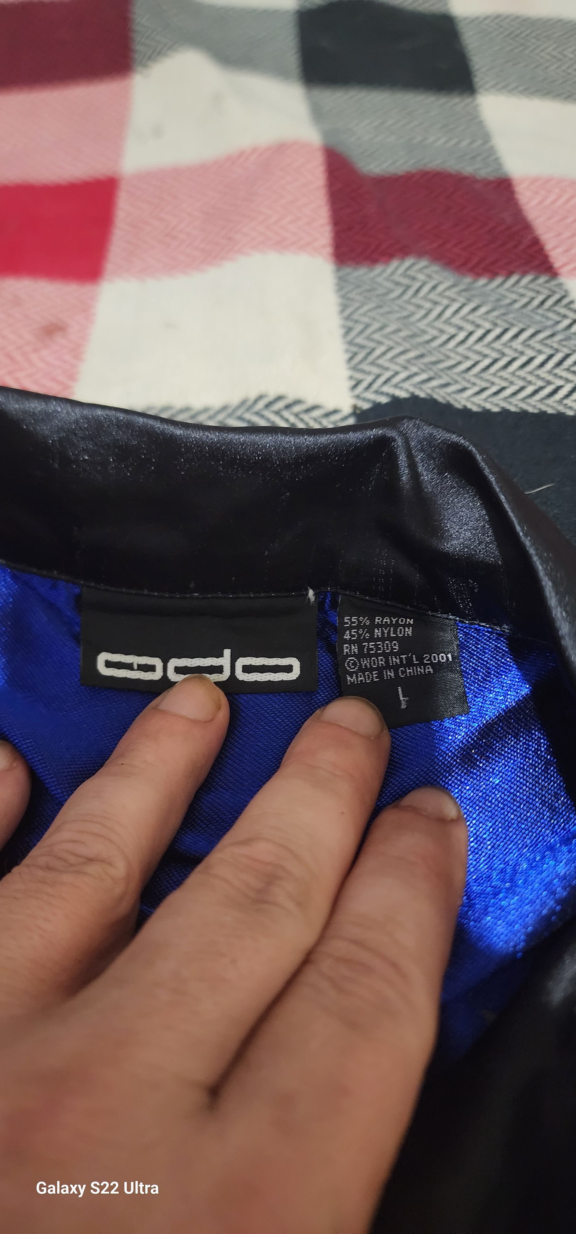 Other Black Satin Odo Shirt with Blue Dragon Embroidery Size US L / EU 52-54 / 3 - 2 Thumbnail