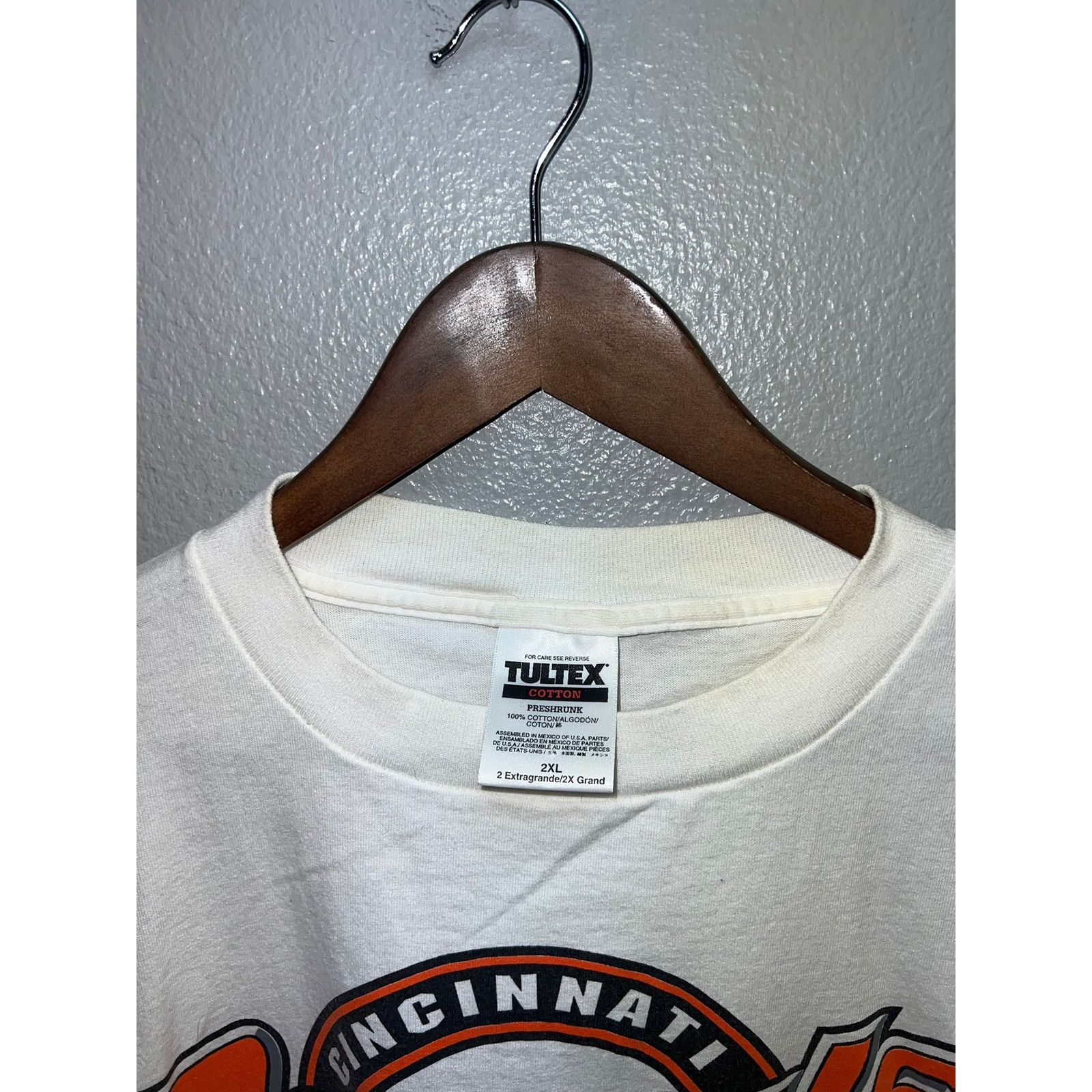Tultex Vintage Cincinnati Bengals Shirt NFL Football 90s VTG 2XL Size US XXL / EU 58 / 5 - 6 Thumbnail