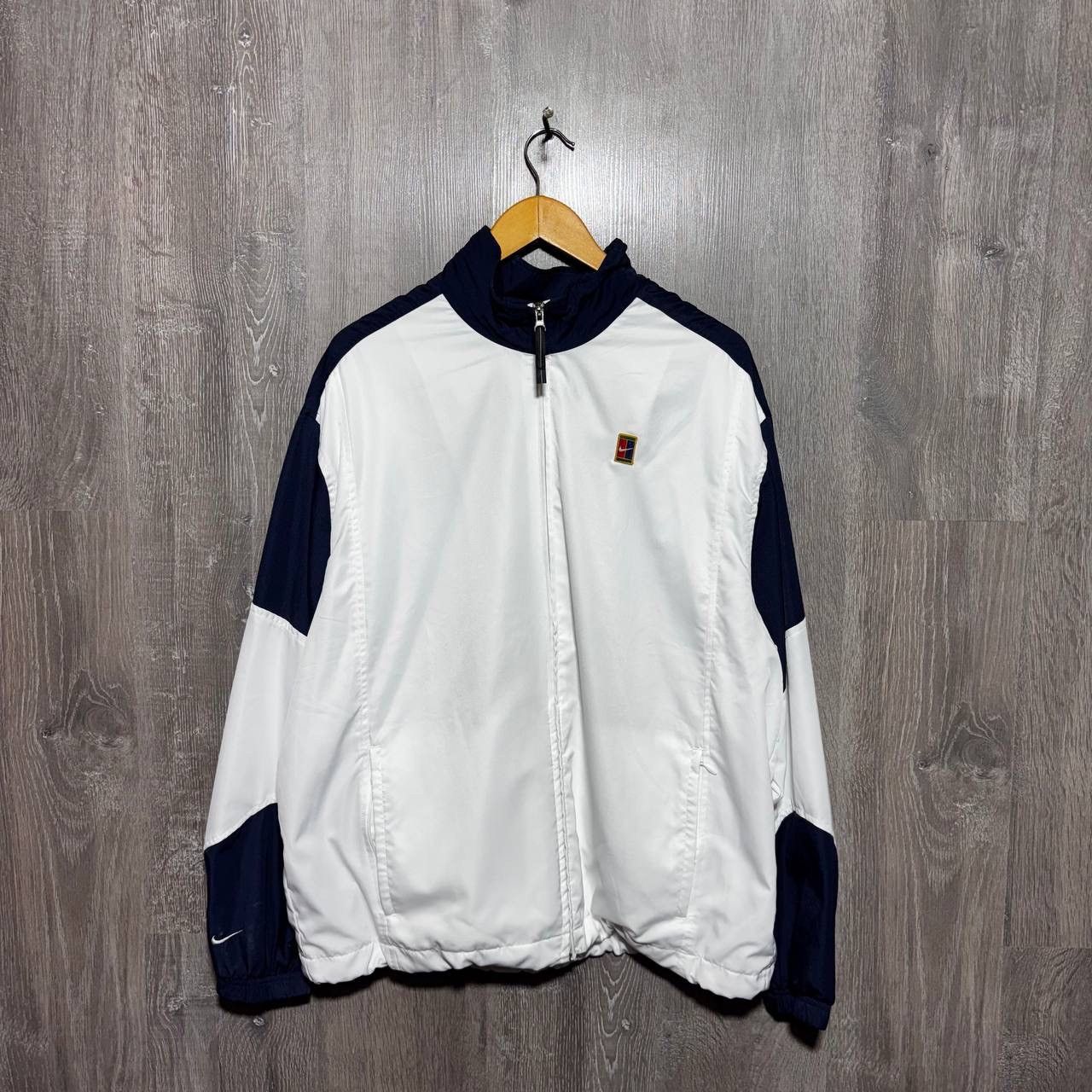 Nike Vintage Nike Court Track Top Jacket Andre Agassi Rare Swoosh Size US L / EU 52-54 / 3 - 1 Thumbnail