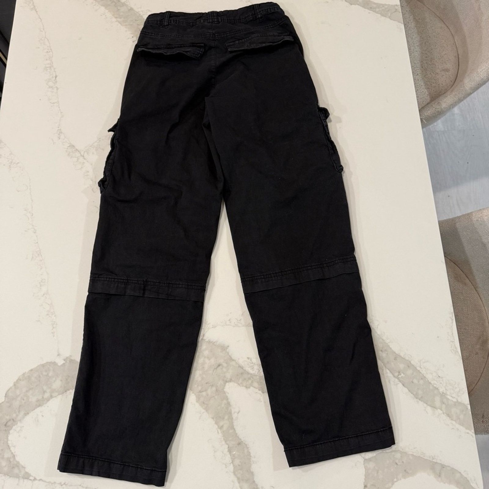 Garage Garage Remi Straight Cargo Pants Women’s 3 Black Size 26" / US 2 / IT 38 - 9 Thumbnail