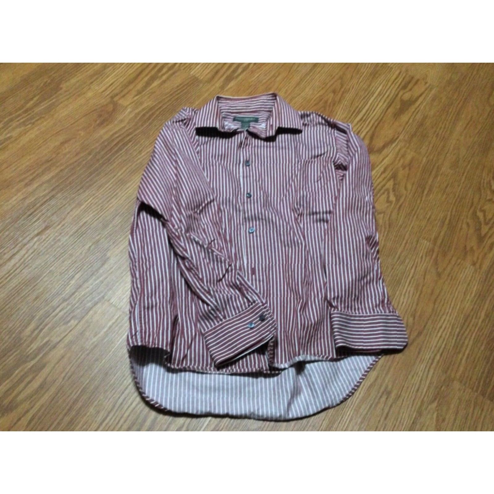 Banana Republic Banana Republic Men's Button-Up Shirt Long Sleeve Medium Red Striped Cotton Casual Size US M / EU 48-50 / 2 - 2 Thumbnail