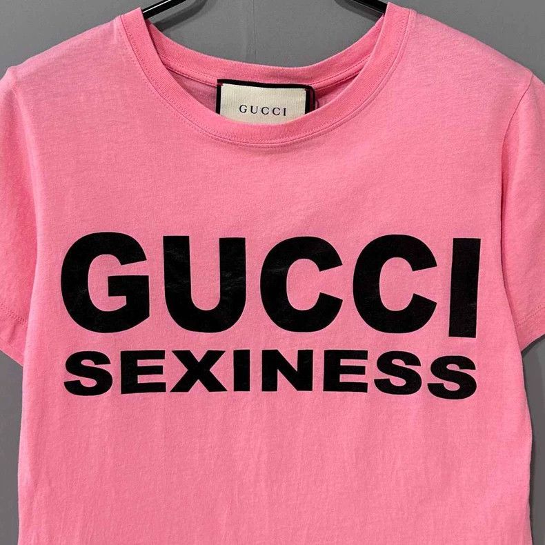 Gucci Gucci Printed logo pink short sleeves 2506-Nextarrow Size XXS / US 00 / IT 34 - 2 Thumbnail