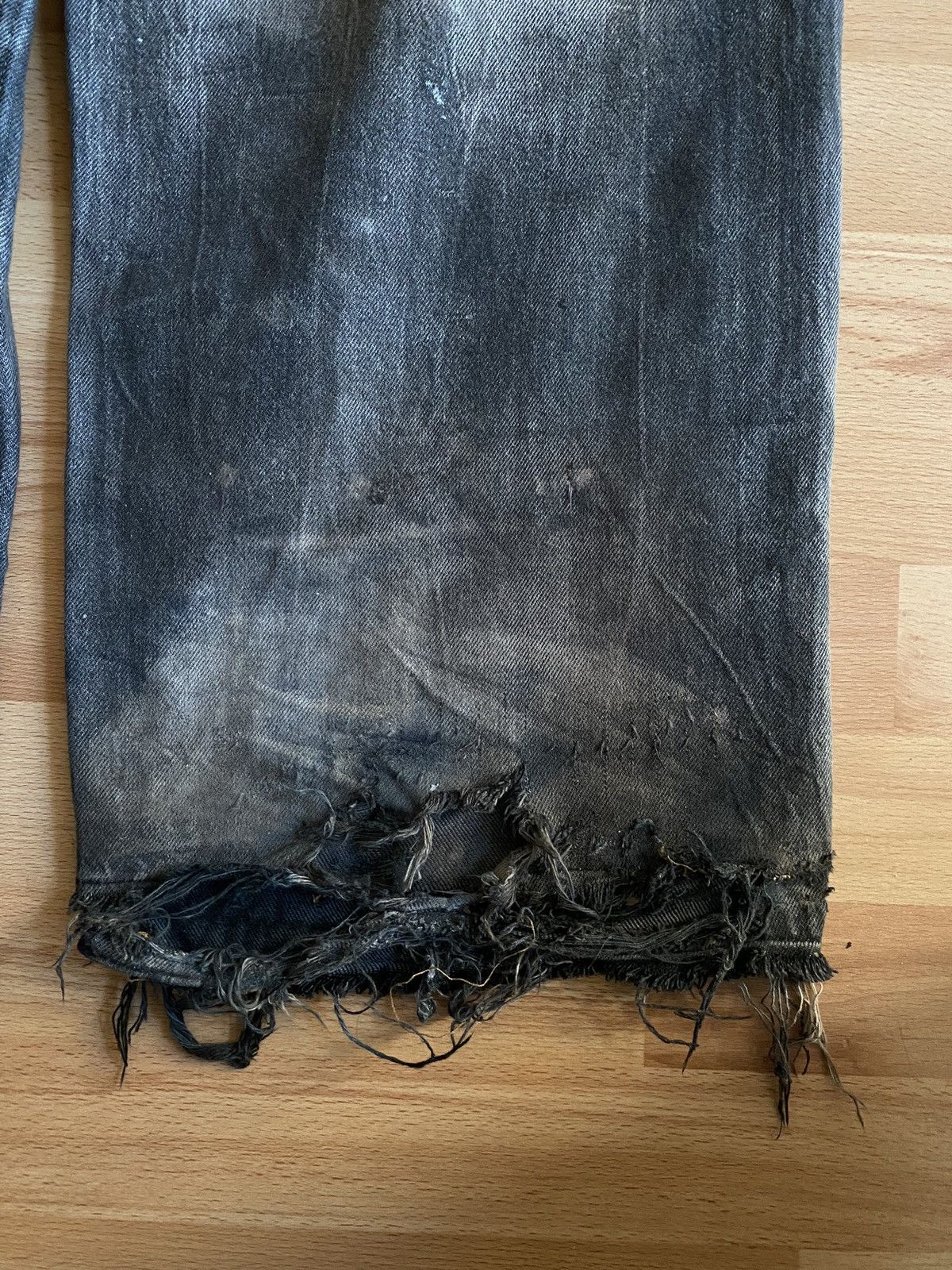 Vintage TDWS Weekday Destroyed Baggy Denim Size US 29 - 7 Thumbnail