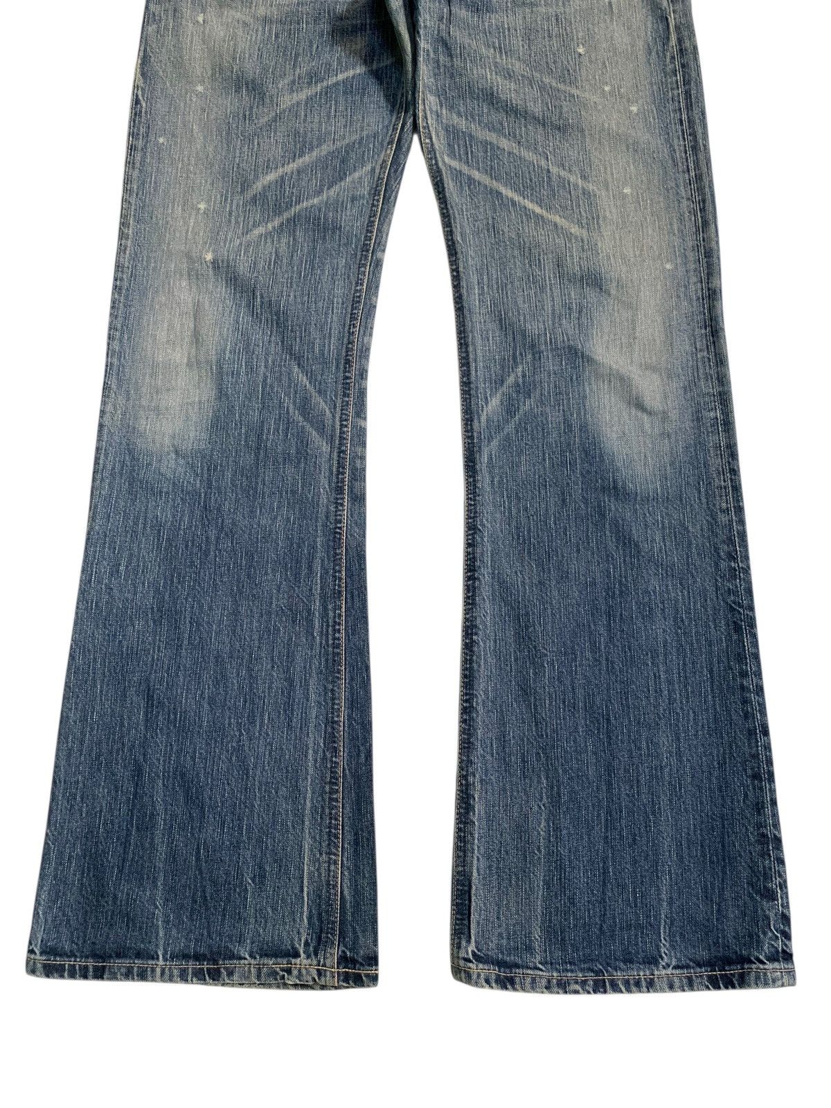 Edwin FLARE JAPANESE EDWIN BLUE TRIP CLAWMARK RUSTY PUNK DENIM Size US 35 - 7 Thumbnail