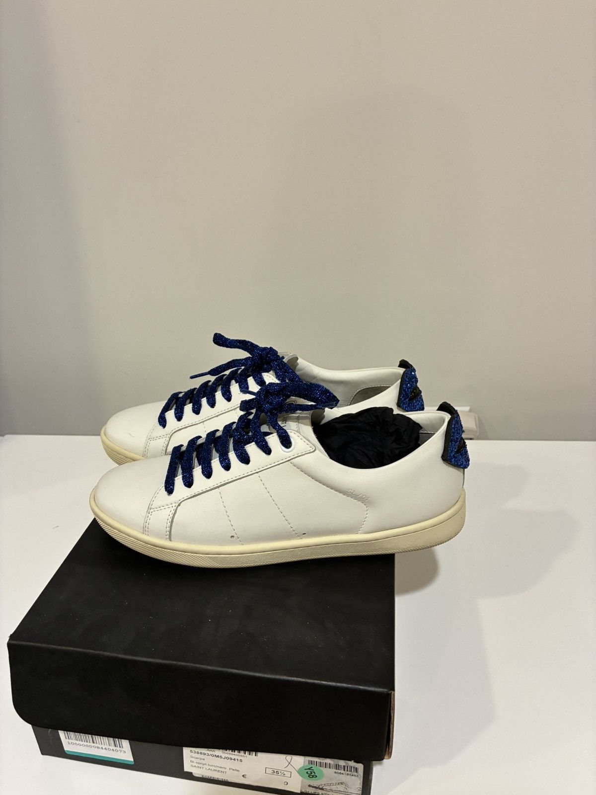 Saint Laurent Paris Glitter lips court classic 35.5 Size US 5.5 / IT 35.5 - 6 Thumbnail