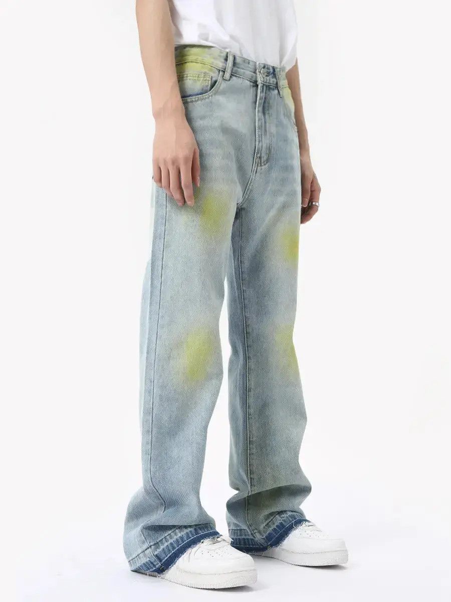 Japanese Brand Retro loose hip-hop micro flared jeans Size US 32 / EU 48 - 6 Thumbnail