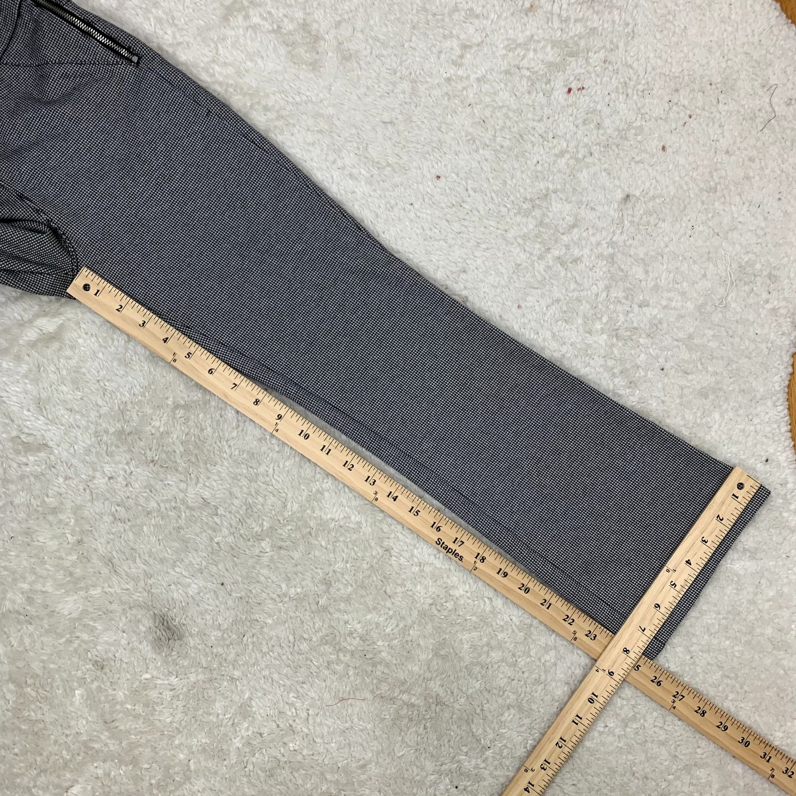 Zara Zara Black White Houndstooth Ponte Knit Ankle Flare Pants S Size 27" / US 4 / IT 40 - 10 Thumbnail