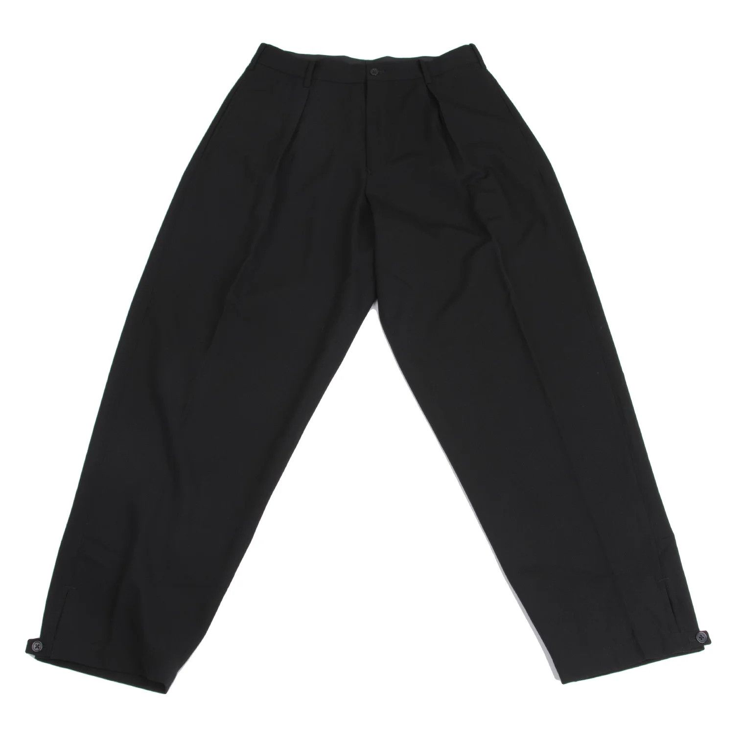 Yohji Yamamoto Wool Gabardine Tapered Pants