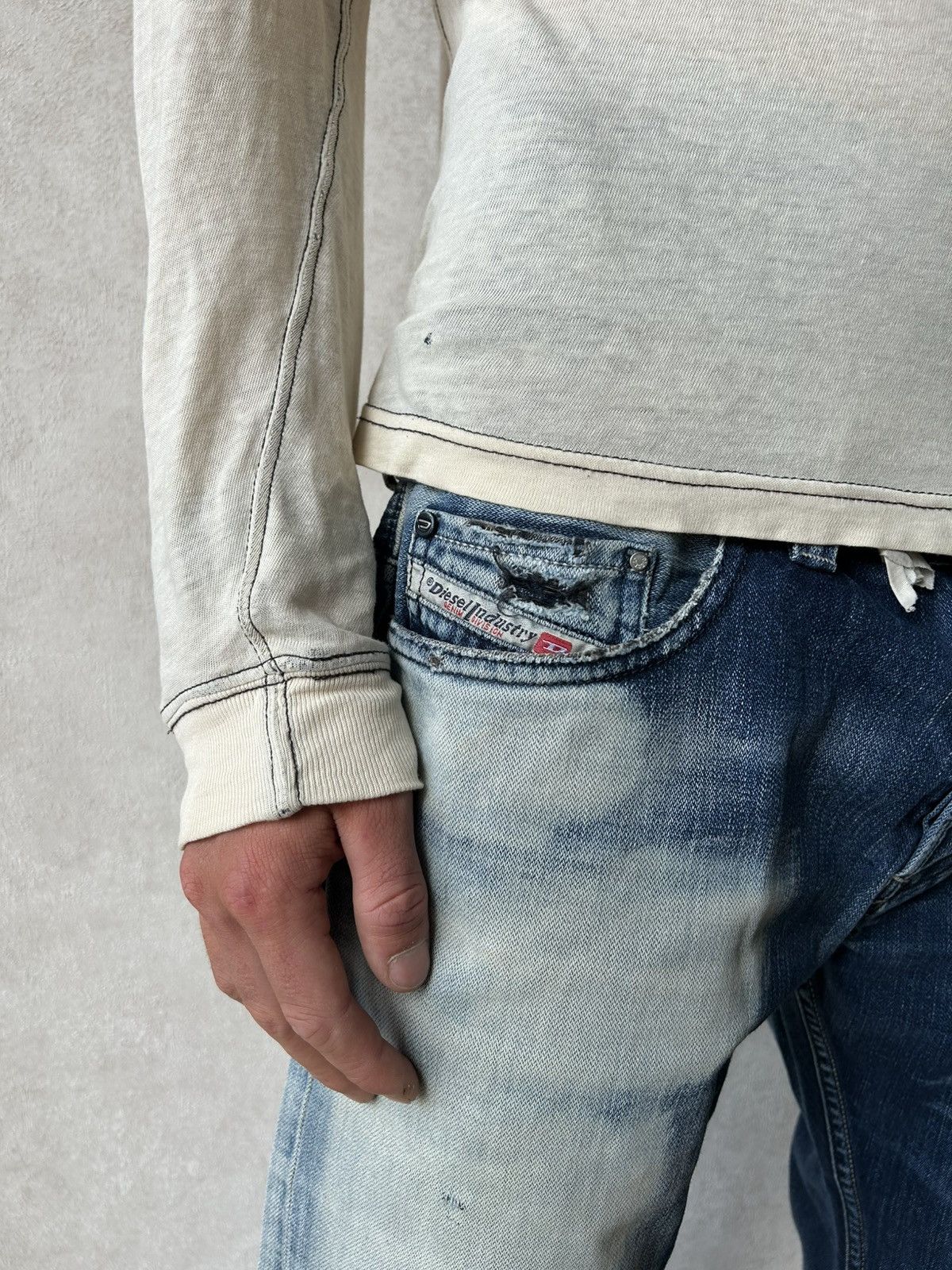 Diesel Diesel Safado Blue Eyecons 2015/1 Denim Jeans Y2K Size US 34 / EU 50 - 8 Thumbnail